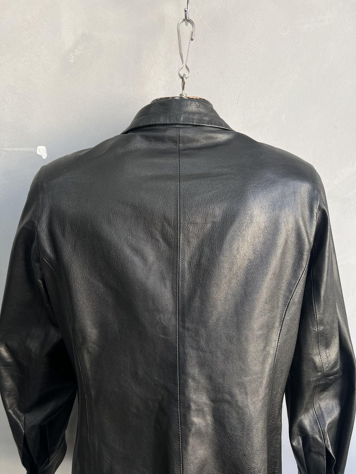 14th Addiction Black avant garde rick owens style leather buttons jacket Size US M / EU 48-50 / 2 - 9 Thumbnail