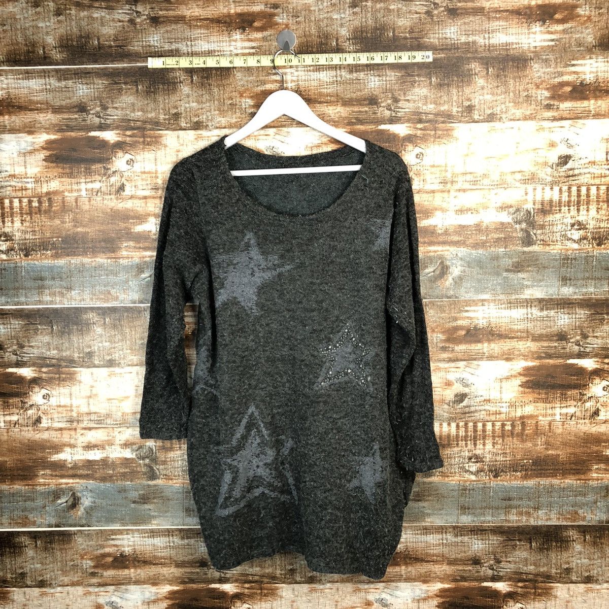 Homespun Knitwear Rose Bowl Grey Knitwear vintage #A1605 Size M / US 6-8 / IT 42-44 - 1 Thumbnail