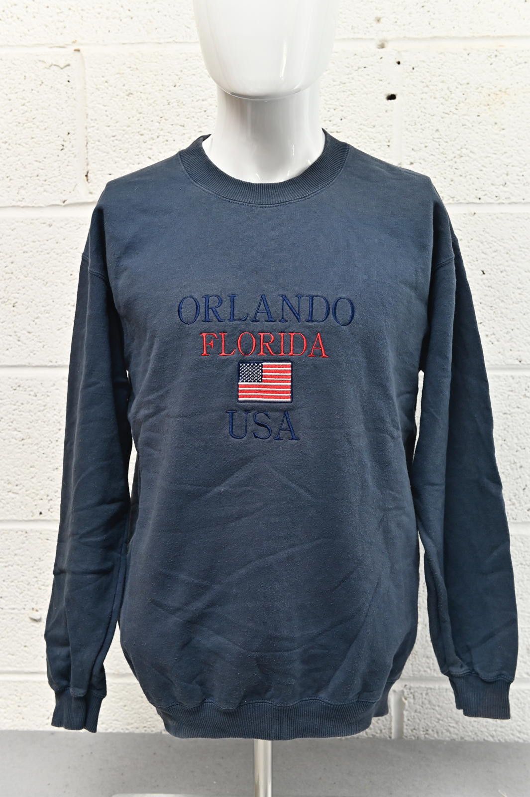 Gildan Gildan Navy Orlando Florida USA Sweatshirt Mens Size M Size US M / EU 48-50 / 2 - 1 Thumbnail