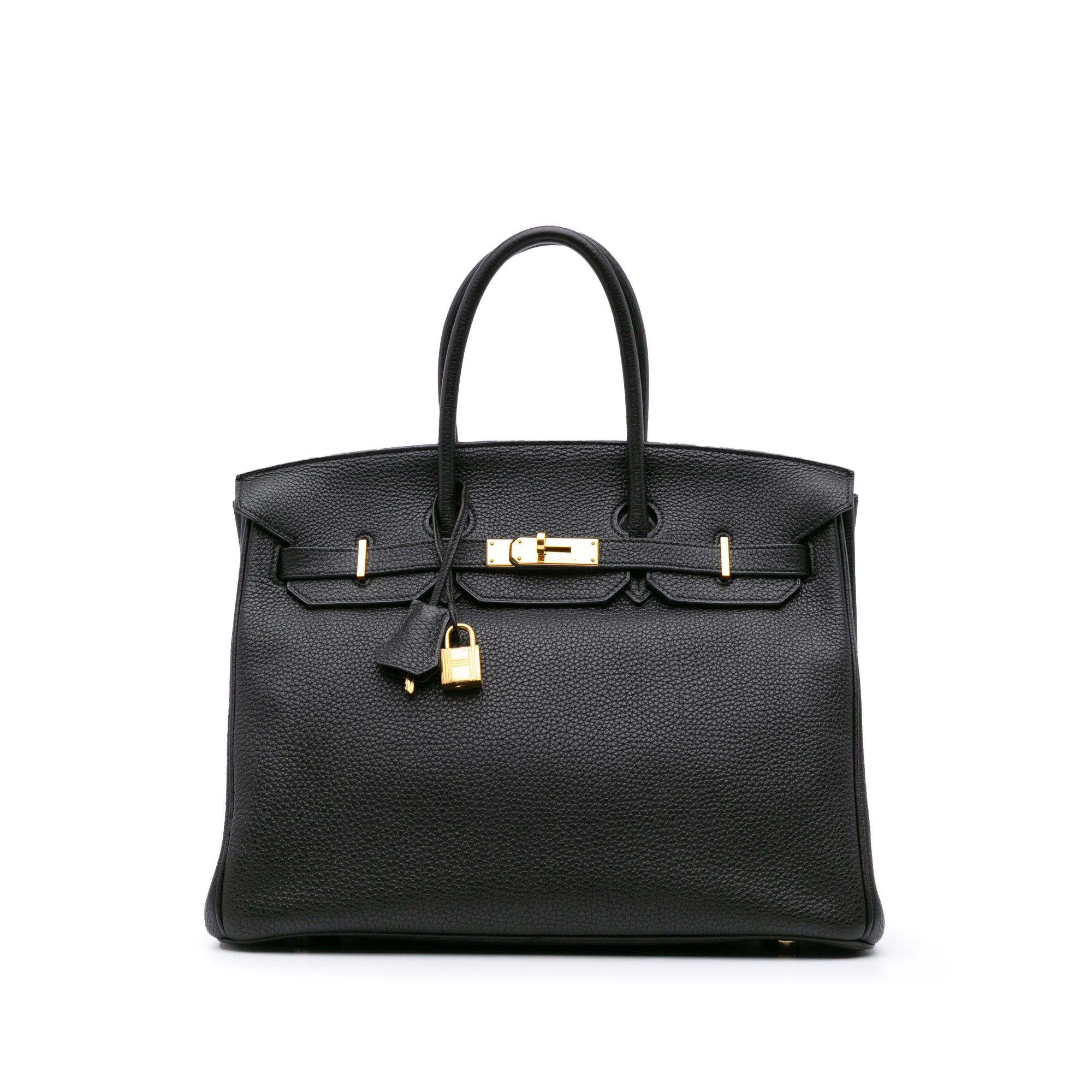 Hermes Hermès Togo Birkin Retourne 35 Black Size ONE SIZE - 1 Thumbnail