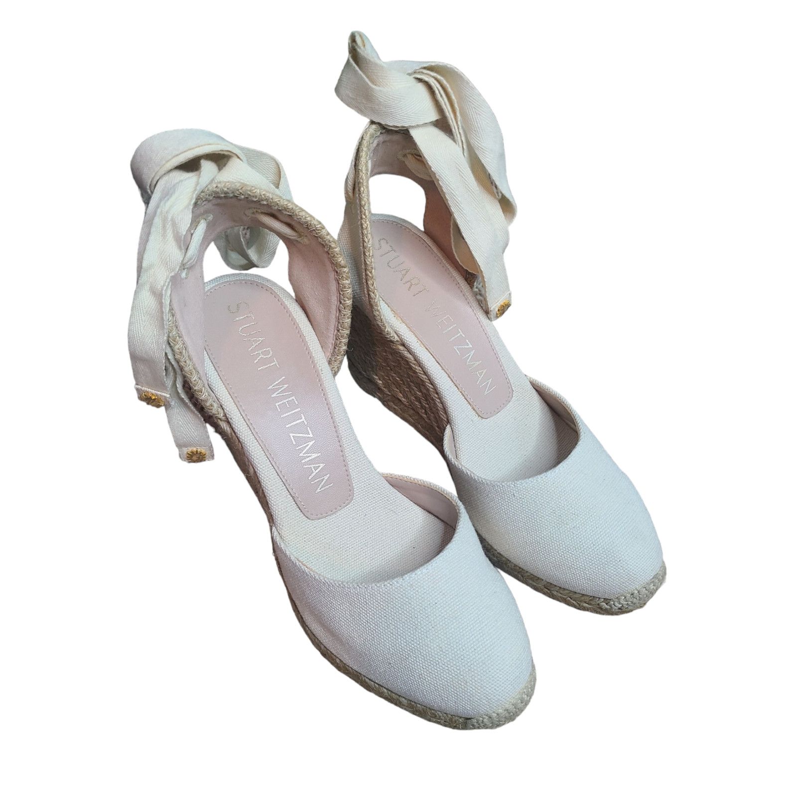Stuart Weitzman Stuart Weitzman Marguerita Espadrille Ankle-Tie Wedge Size US 5.5 / IT 35.5 - 2 Thumbnail
