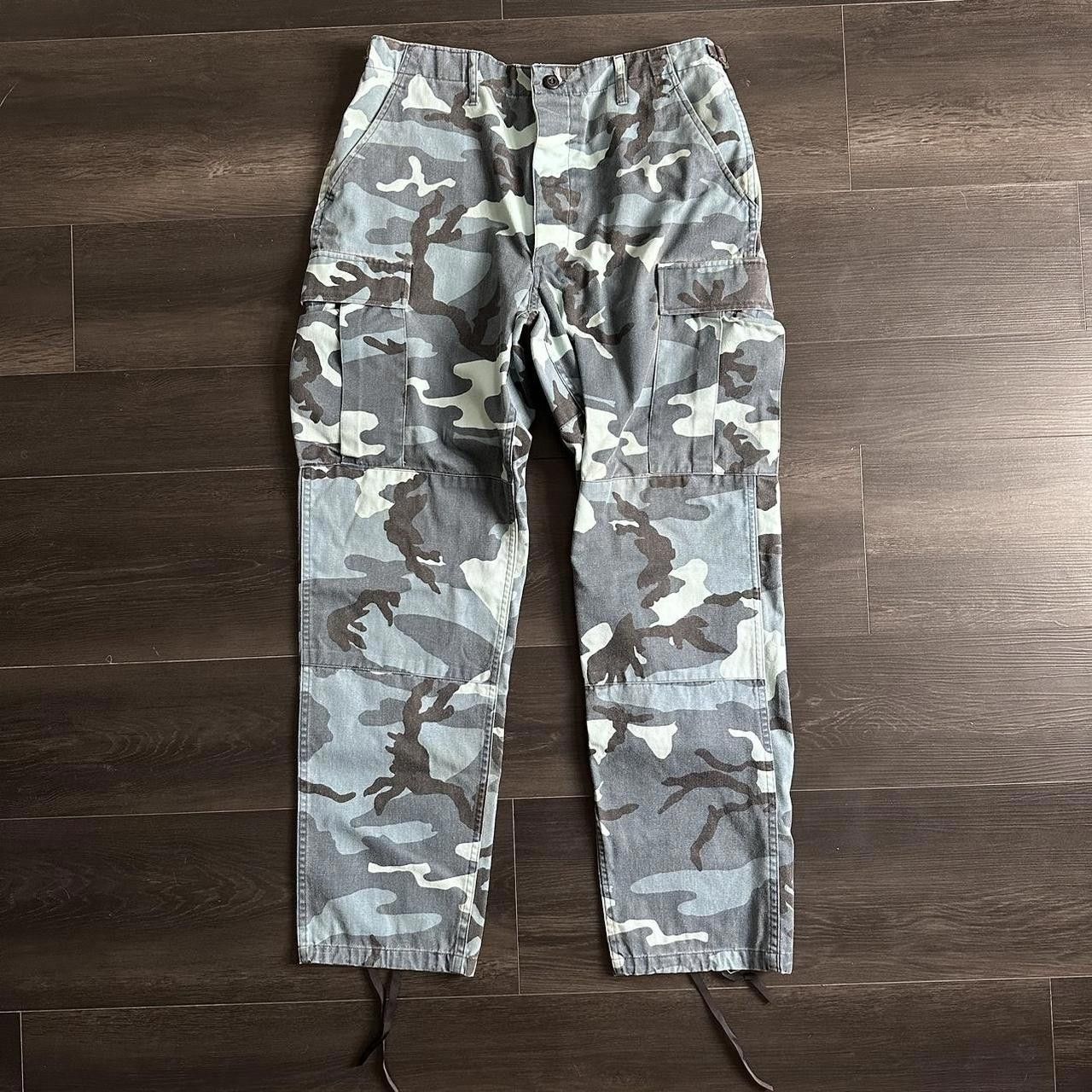 Vintage Vintage Blue Camo Army Cargo Size US 32 / EU 48 - 1 Thumbnail