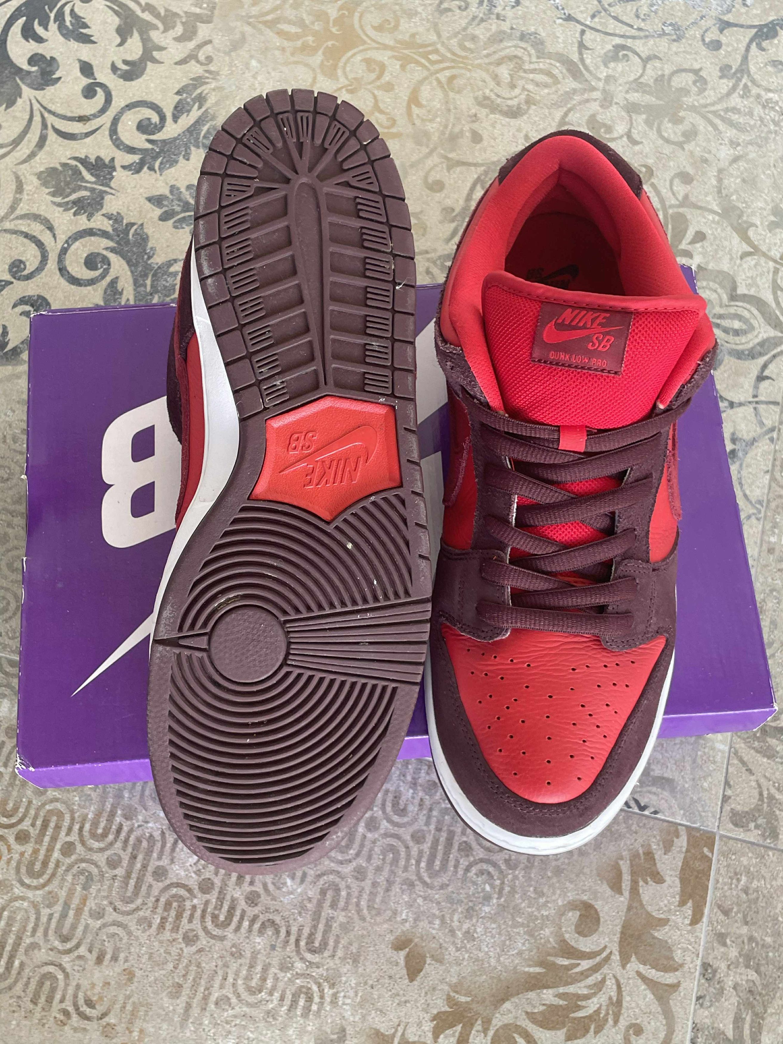 Nike Nike Dunk Sb Low Cherry Red US12 EU 46 UK 11 Size US 12 / EU 45 - 4 Thumbnail
