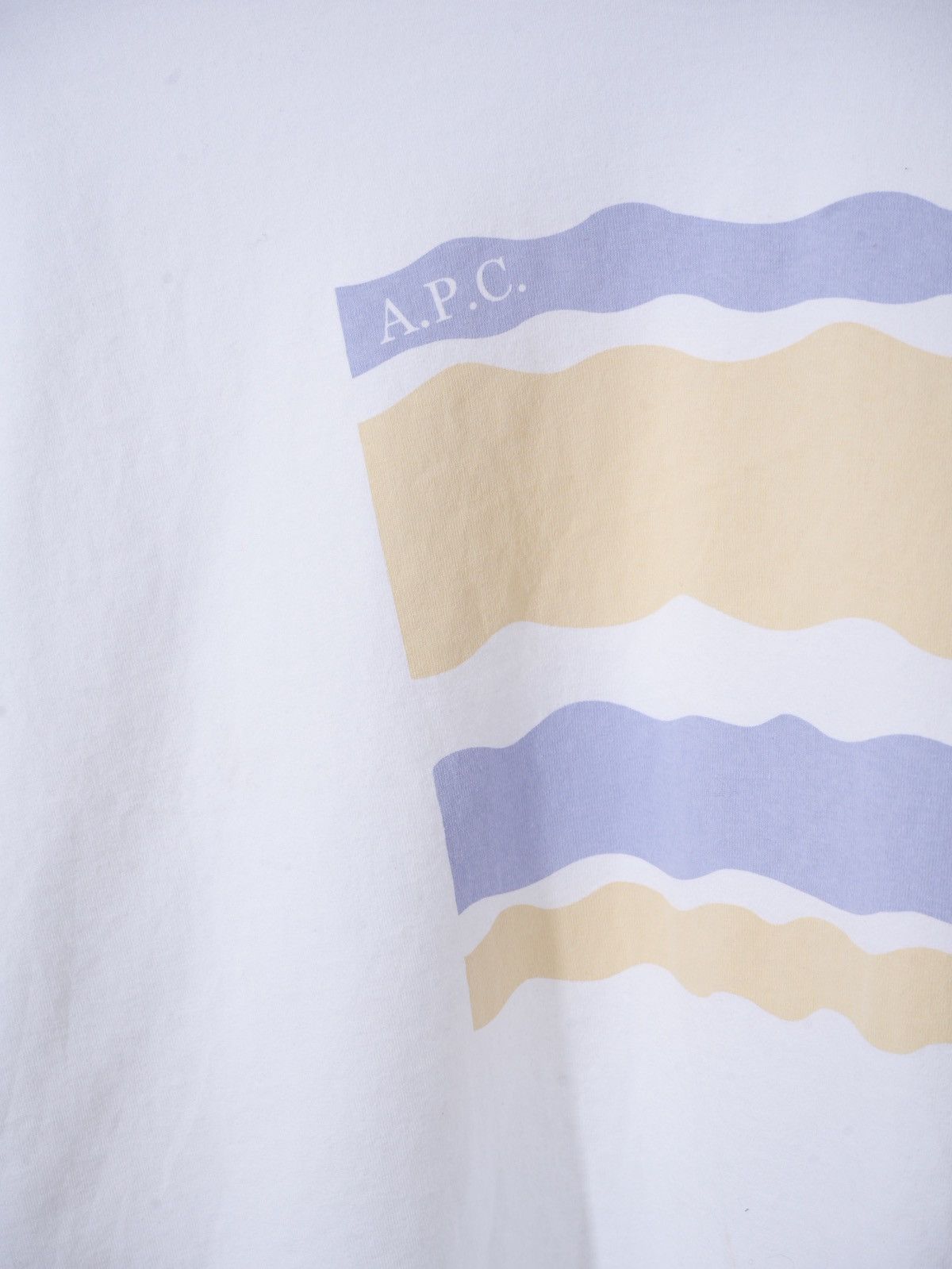 A.P.C. APC short sleeve logo tee fits L Size US XL / EU 56 / 4 - 2 Thumbnail