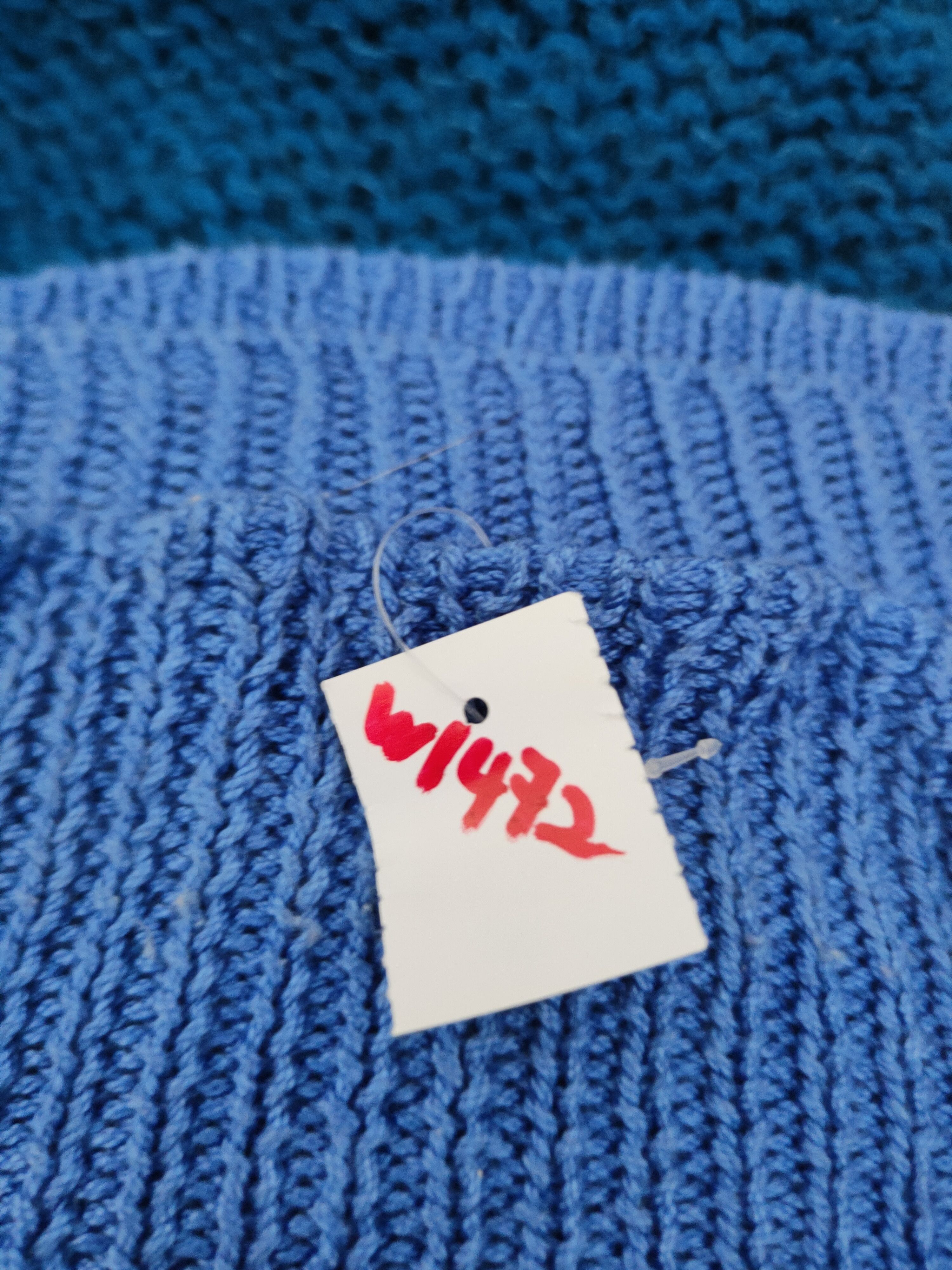 Japanese Brand × Vintage Japanese Brand Blue Knitwear Sweatshirts #W1472 Size L / US 10 / IT 46 - 11 Thumbnail