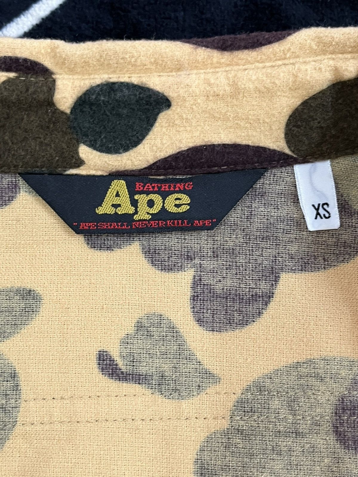 Bape Vintage Ape 1st camo Button Up Long Sleeve T-Shirt Size US XS / EU 42 / 0 - 10 Thumbnail