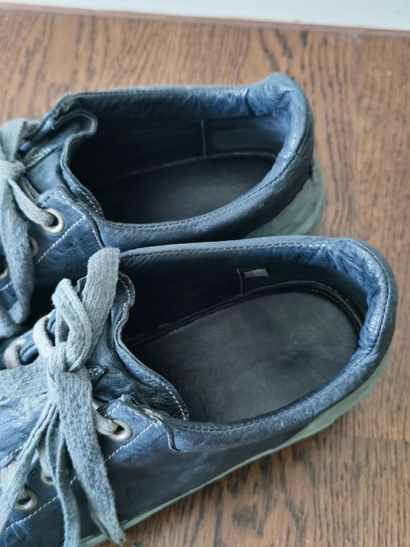 Carol Christian Poell CCP Blue Kangaroo Leather Low Top Soled Shoes US7 (42-43) Size US 7 / EU 40 - 9 Thumbnail