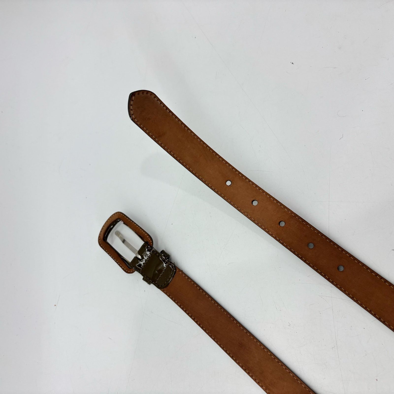 Other Talbots Womens Size Small Patent Leather Brown Belt Career Size 28 - 11 Thumbnail