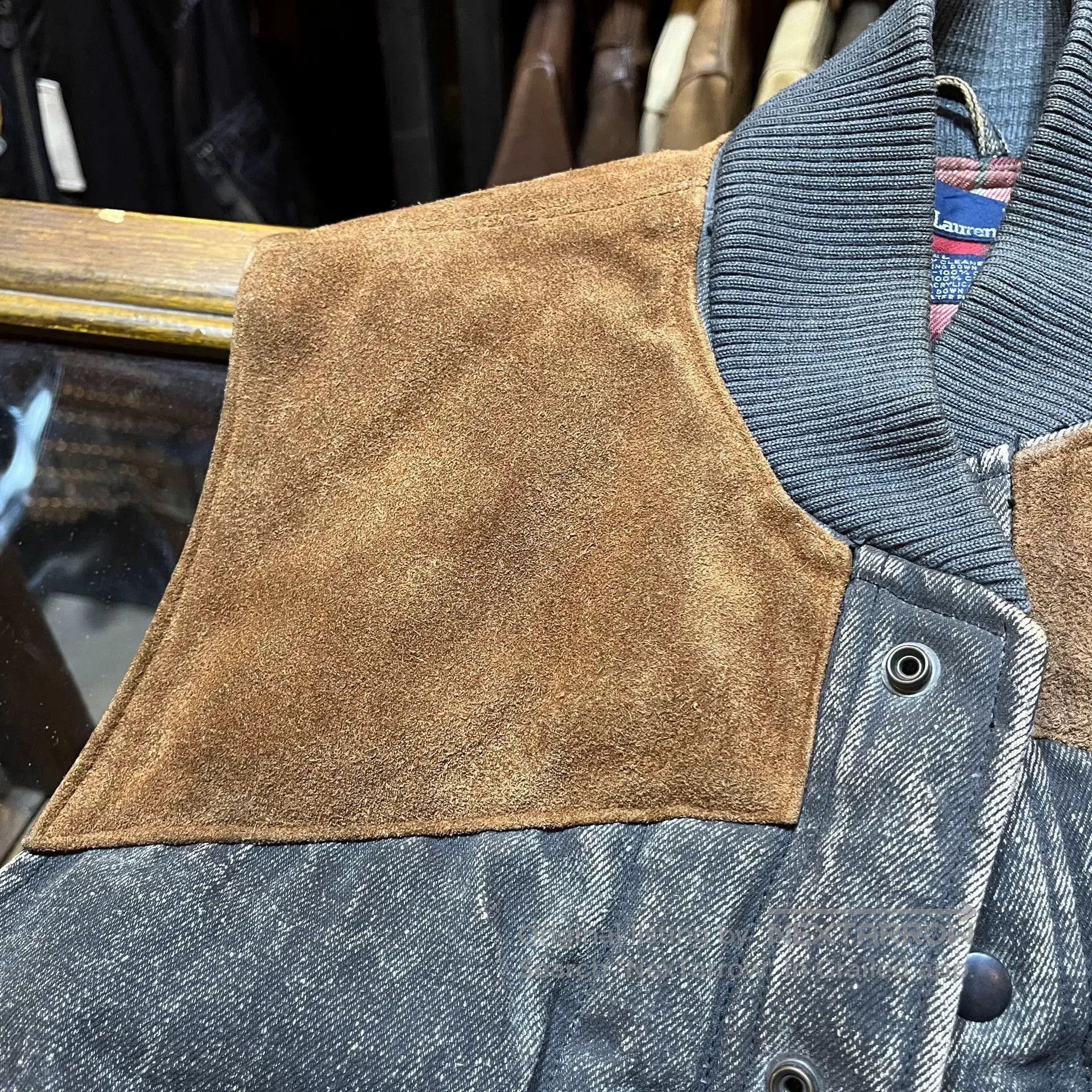 RRL Ralph Lauren rrl denim and suede sleeveless vest. Size US M / EU 48-50 / 2 - 4 Thumbnail