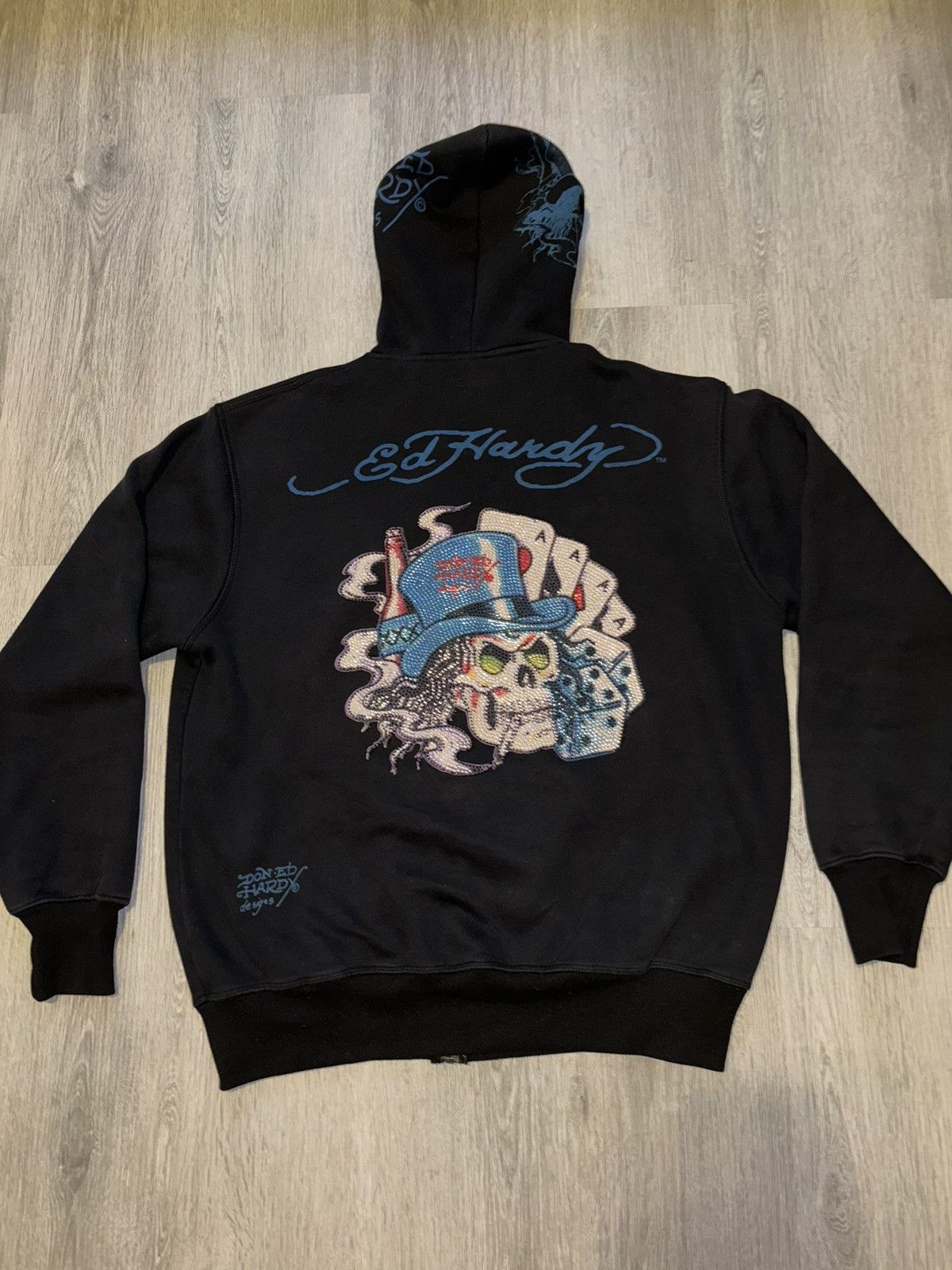 Ed Hardy Ed Hardy Vintage Zip Up Hoodie Size US L / EU 52-54 / 3 - 6 Thumbnail