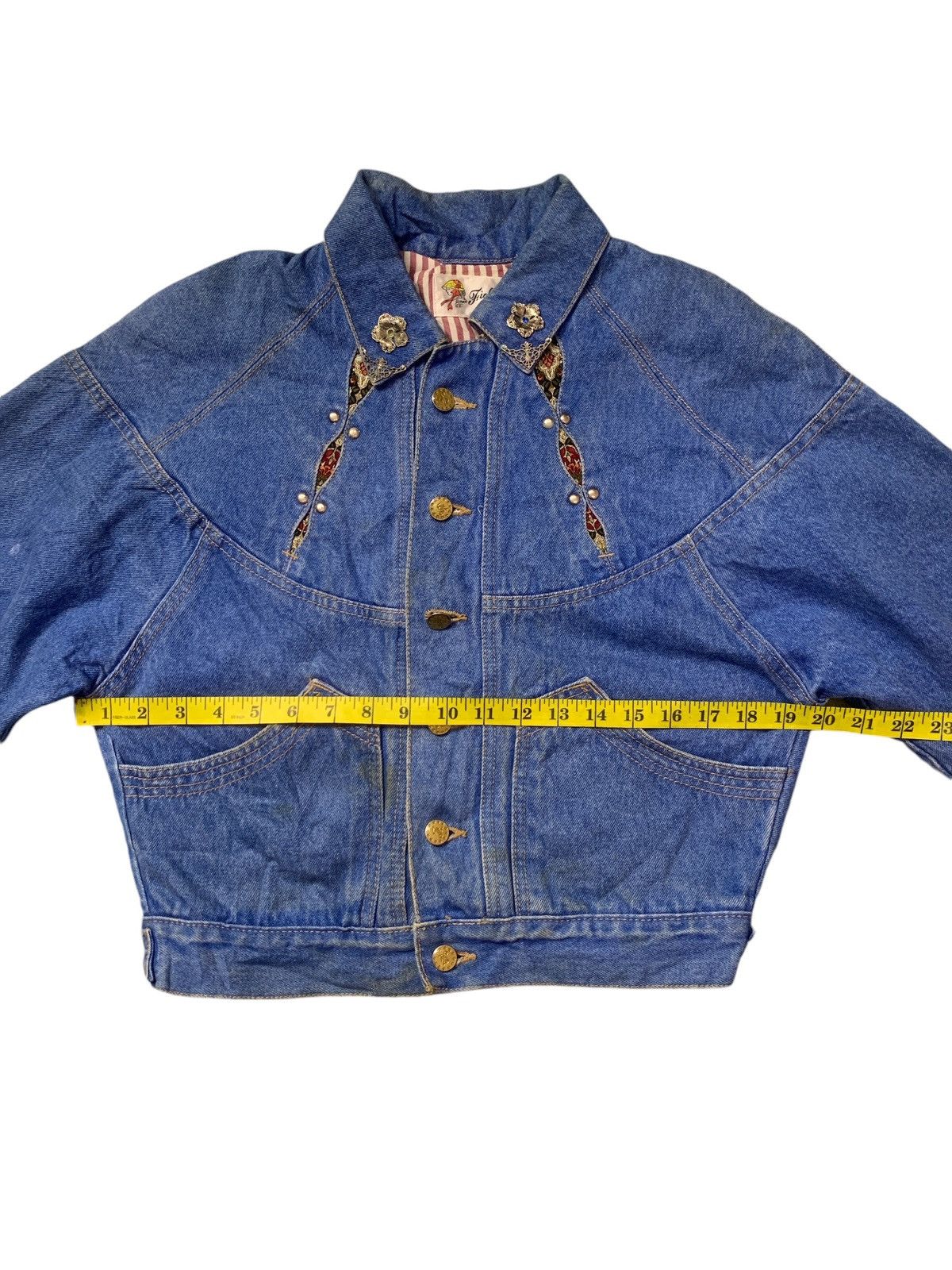 Other Rare Design Vintage Fiolelio Mode Italy Denim Jackets Size S / US 4 / IT 40 - 6 Thumbnail