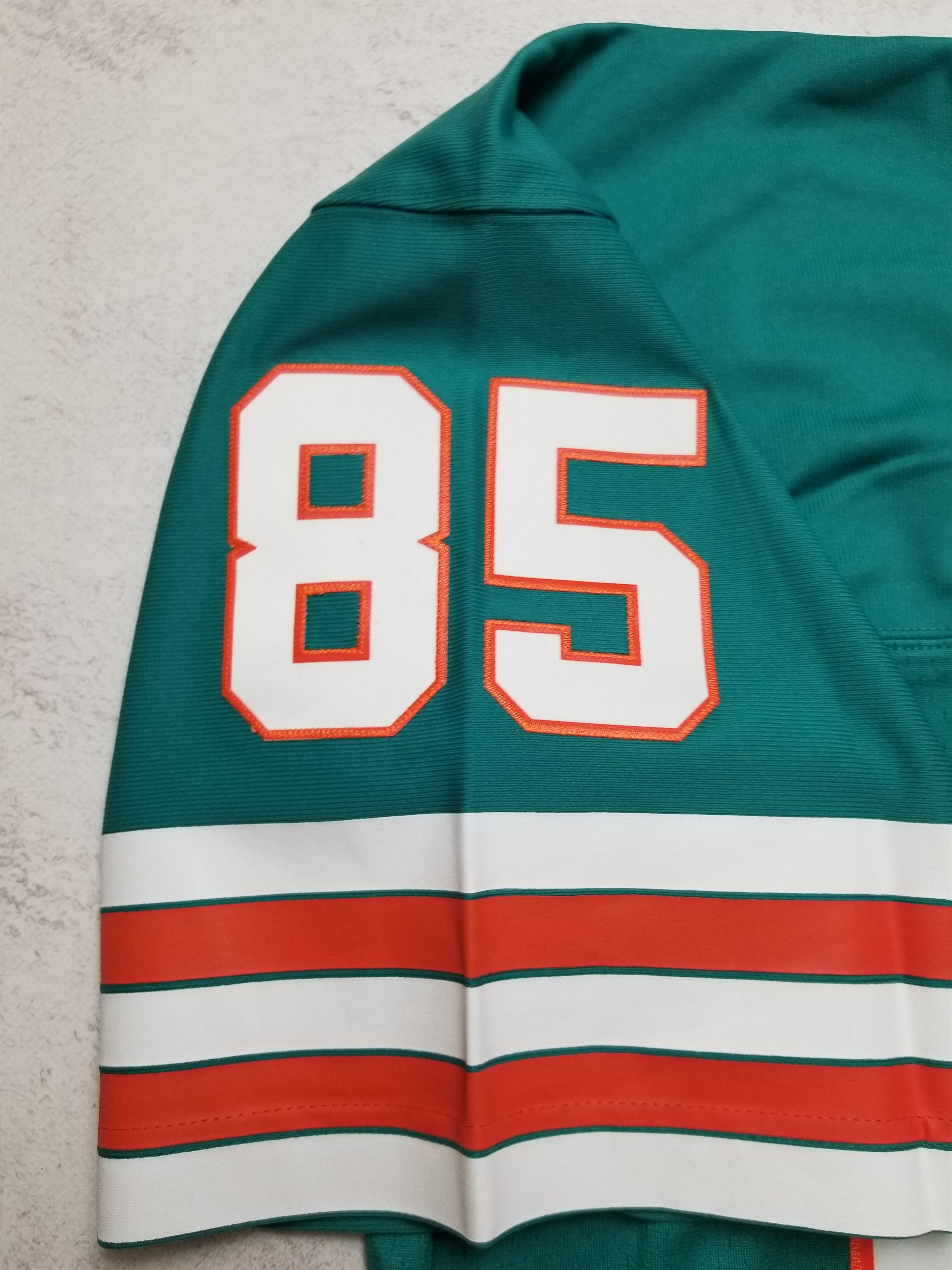 Mitchell & Ness Miami Dolphins Mark Duper #85 Aqua 1984 NFL Legacy Jersey Size US XL / EU 56 / 4 - 7 Thumbnail