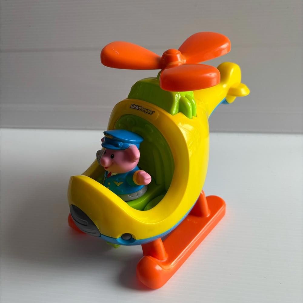 Designer Fisher-Price Little People Yellow Spin 'n Fly Helicopter Size ONE SIZE - 2 Thumbnail