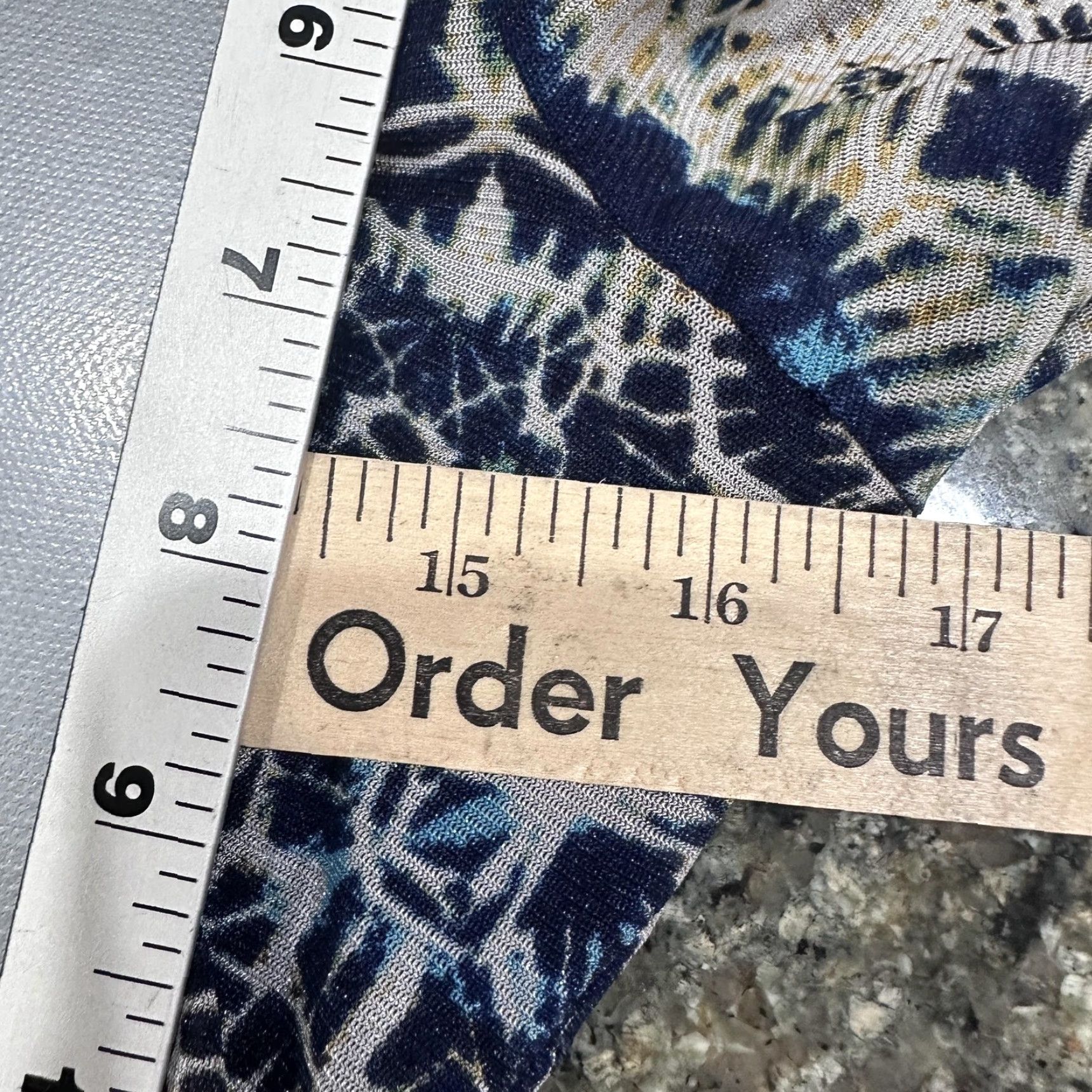 Vintage Cable & Gauge Shirt Blue Cowl Neck Ruched Stretch Boho Y2K All Over Print No Size S Women Vintage Not Included Size S / US 4 / IT 40 - 7 Thumbnail