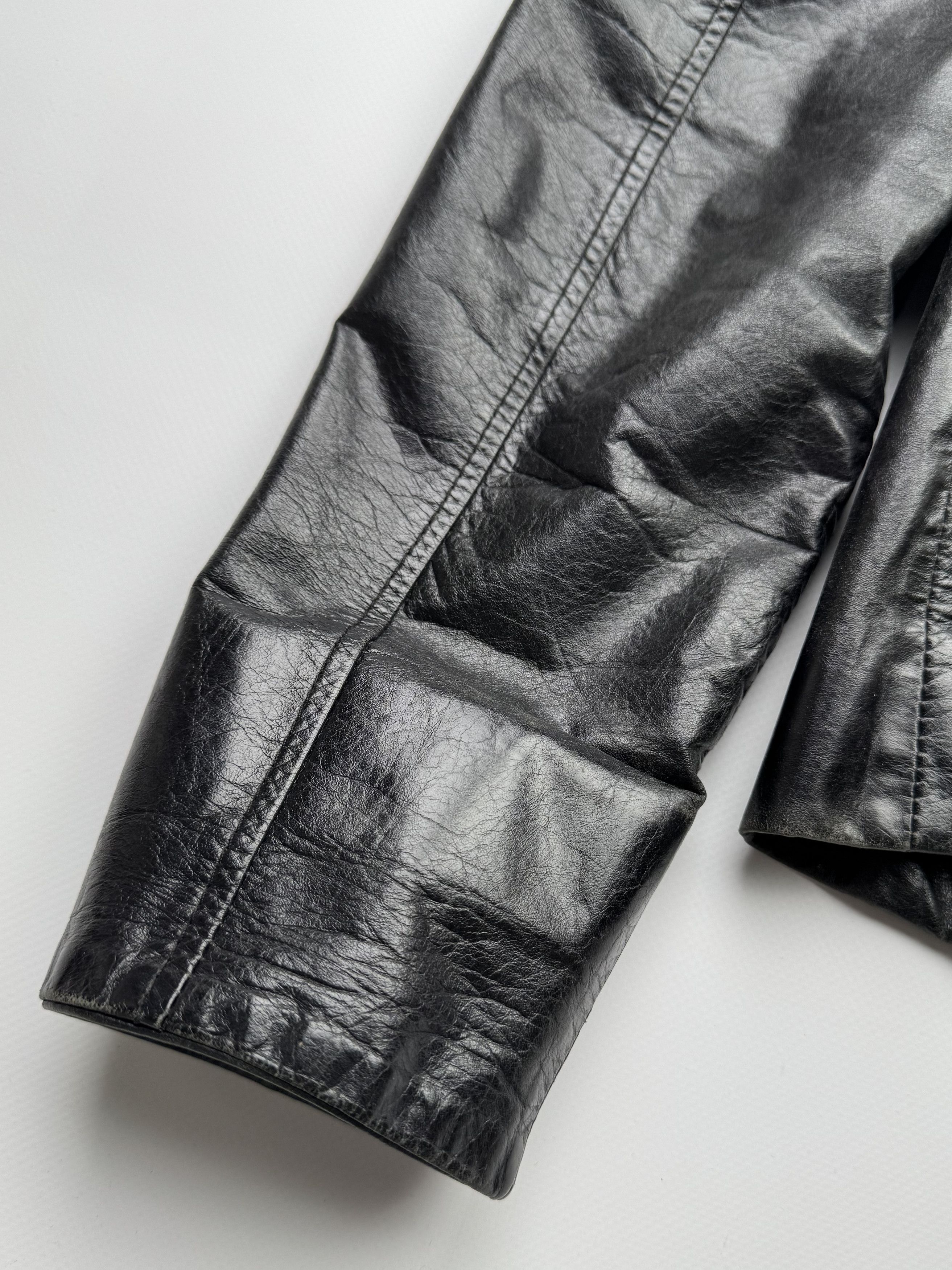 Vintage Vintage Cropped Leather Jacket B248(V16)E2 Size XS / US 0-2 / IT 36-38 - 10 Thumbnail