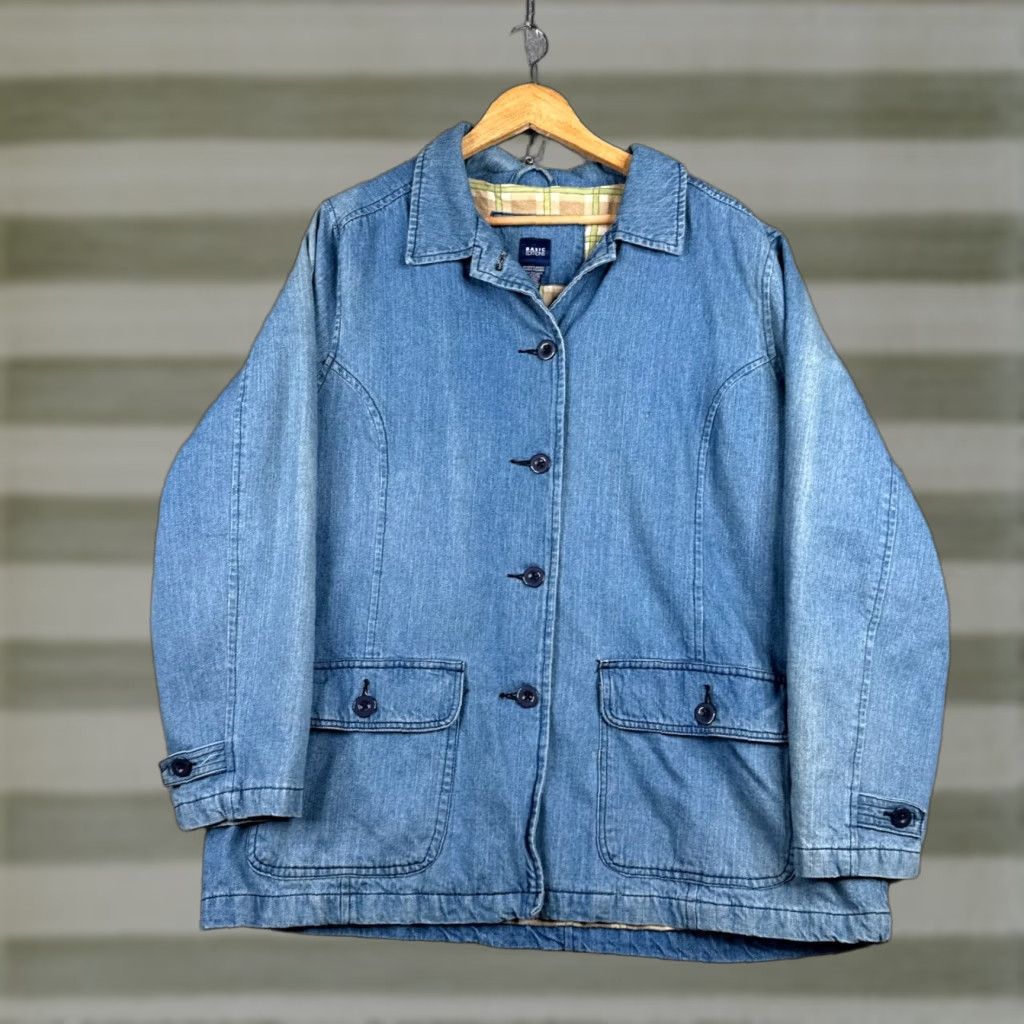 Basic Editions VINTAGE Basic Editions Jacket Womens XL Blue Denim ...
