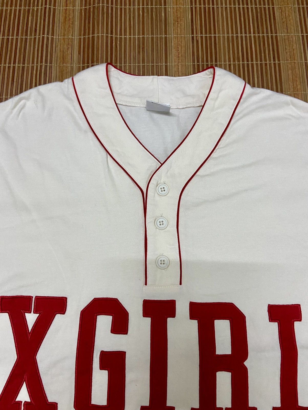 X-Girl X GIRL BAGGY BASEBALL SHIRT Size ONE SIZE - 10 Thumbnail
