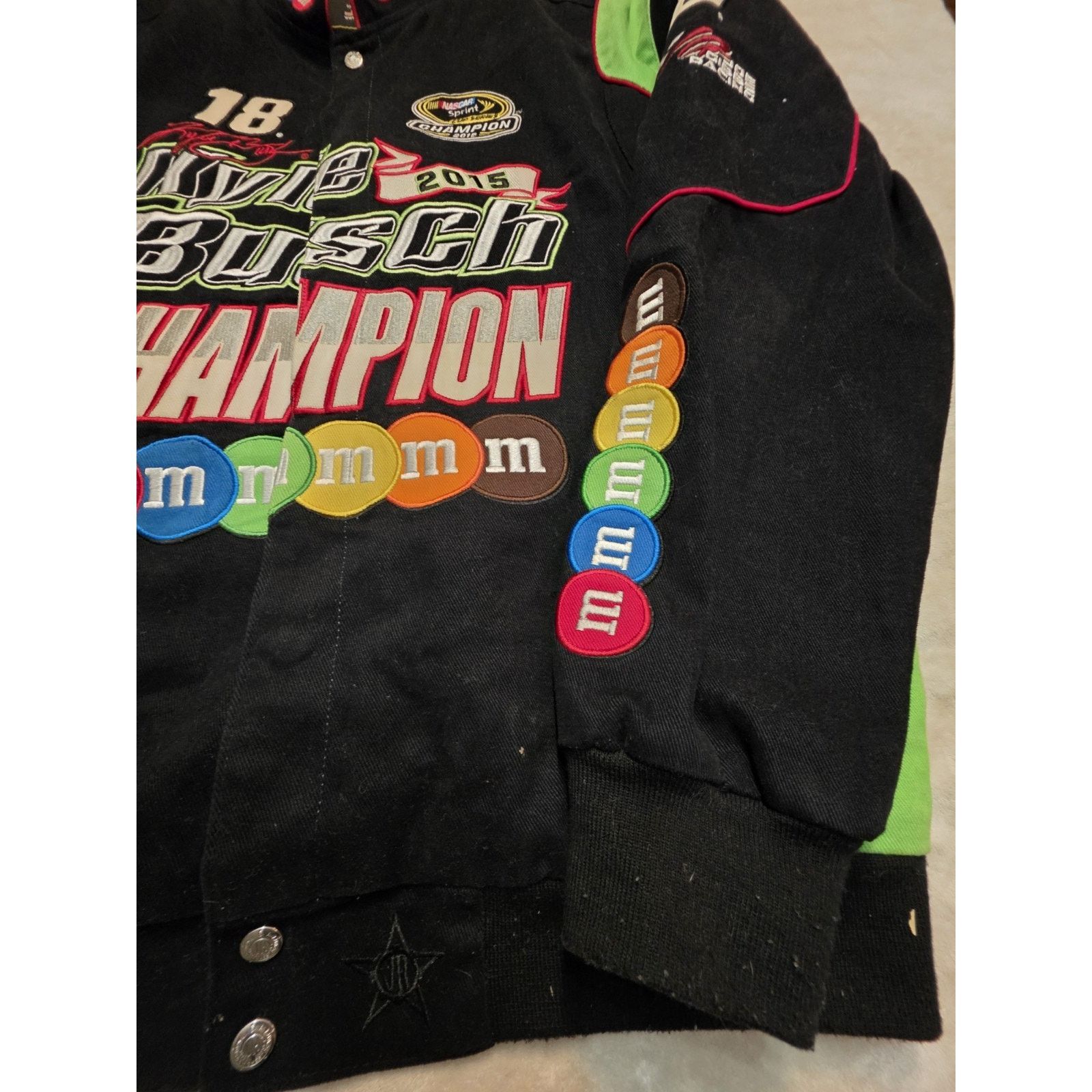 Champion Vintage Nascar Racing 2015 Kyle Busch Champion M&M's Candy Size US XL / EU 56 / 4 - 2 Thumbnail