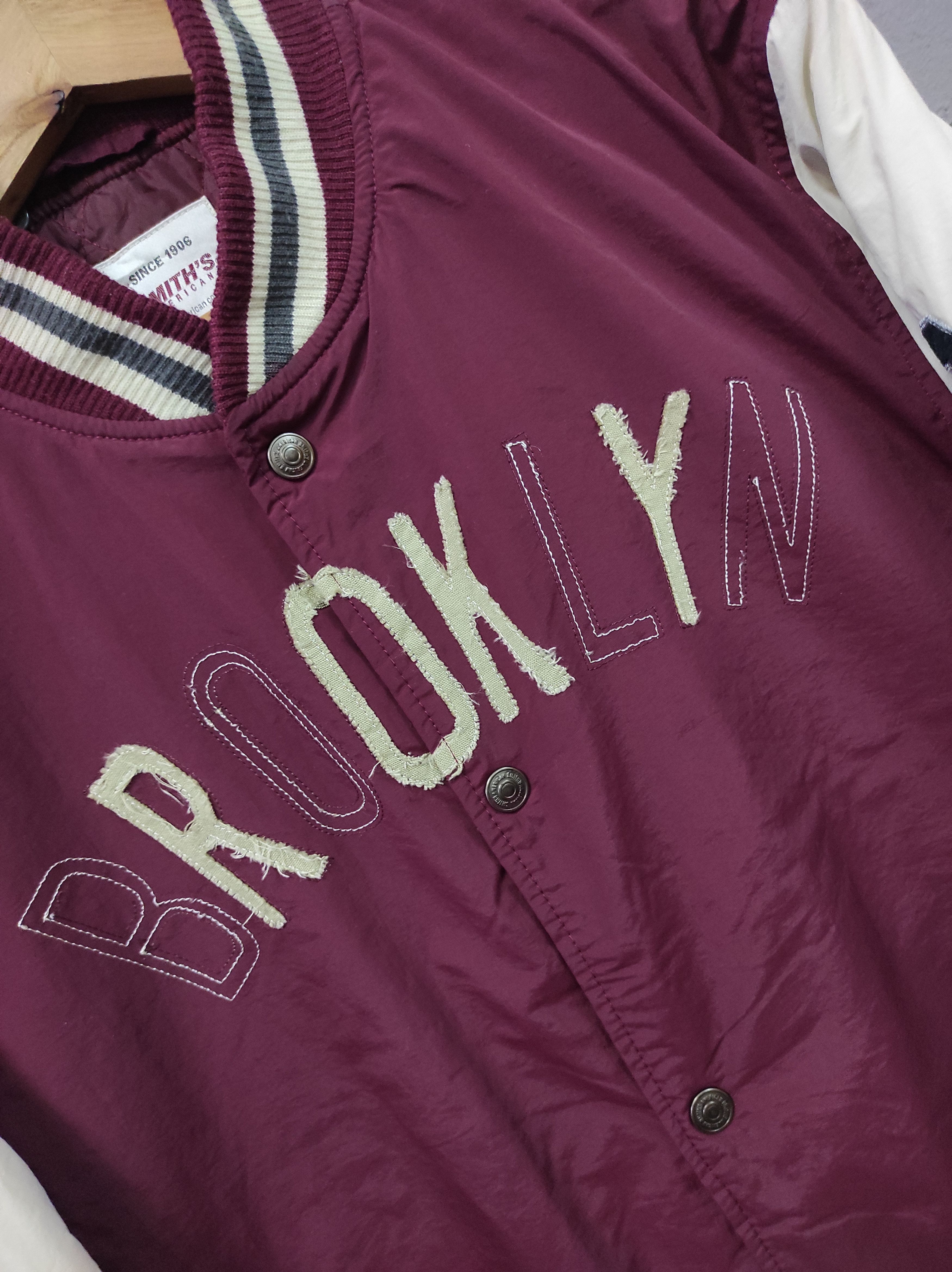 Smith's American SMITHS AMERICAN BROOKLYN VARSITY JACKET BUTTON UP Size US L / EU 52-54 / 3 - 4 Thumbnail