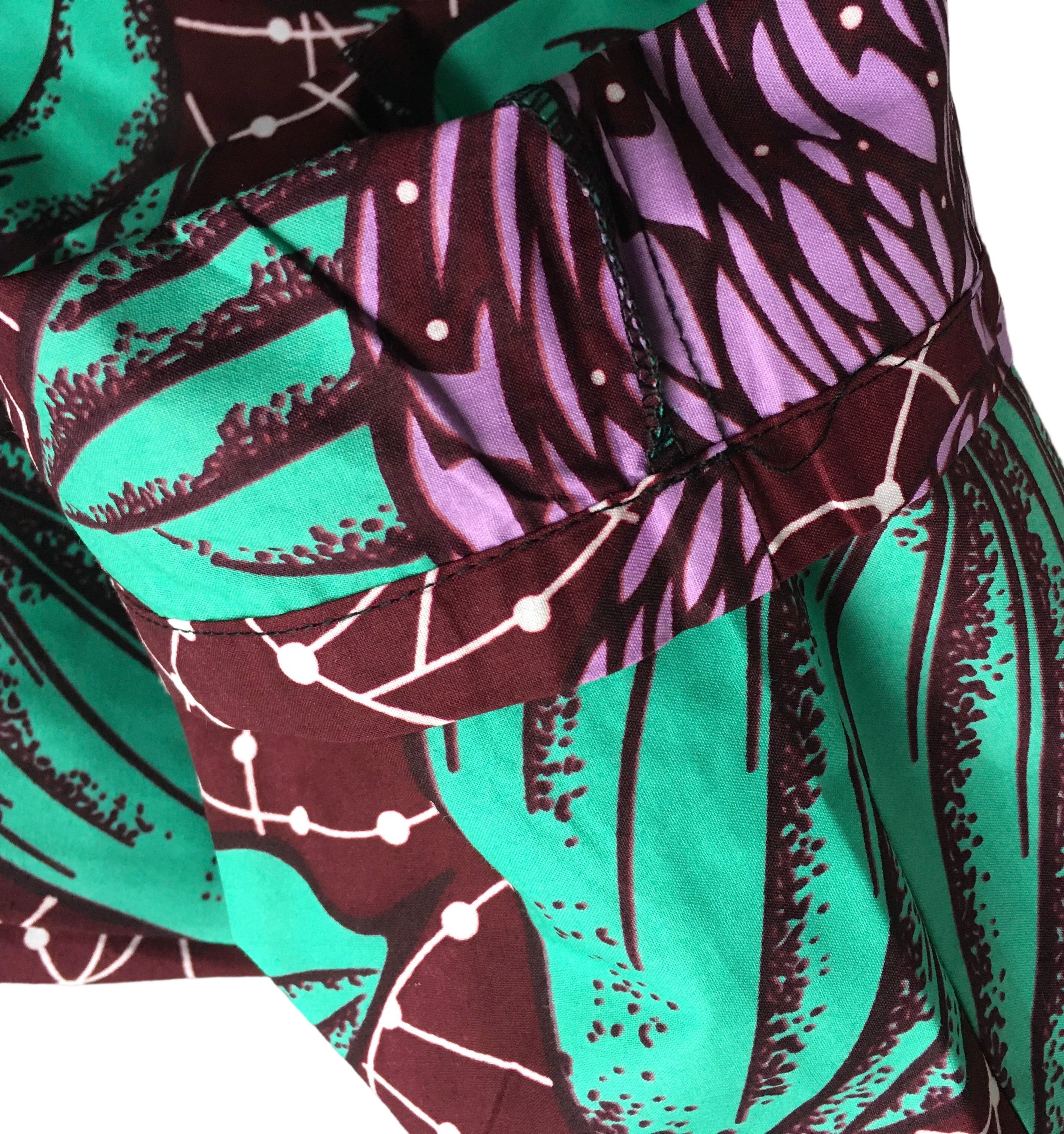 Other African Wax Print Cotton Midi Length Pants For Girl Size 32" / US 10 / IT 46 - 4 Thumbnail