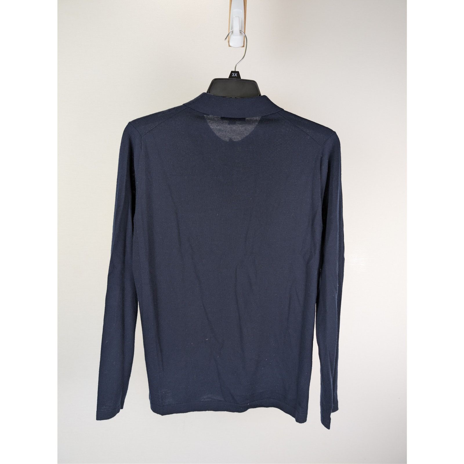 Vince o1rshd1 CC20 Long Sleeve Polo Shirt in Navy Blue Size US S / EU 44-46 / 1 - 10 Thumbnail