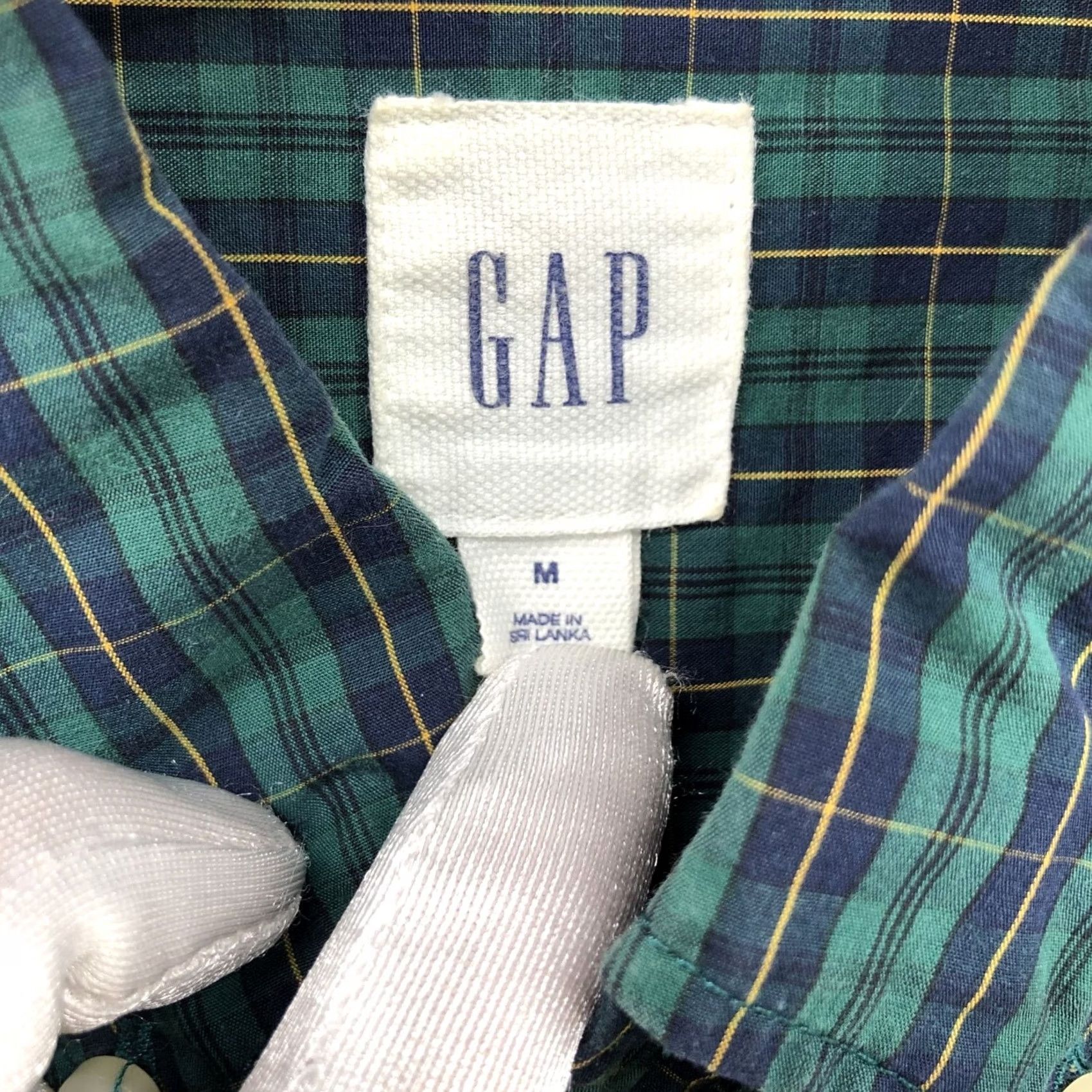 Gap Gap Plaid Button Down Shirt Mens M Green Pine Long Sleeve Size US M / EU 48-50 / 2 - 5 Thumbnail