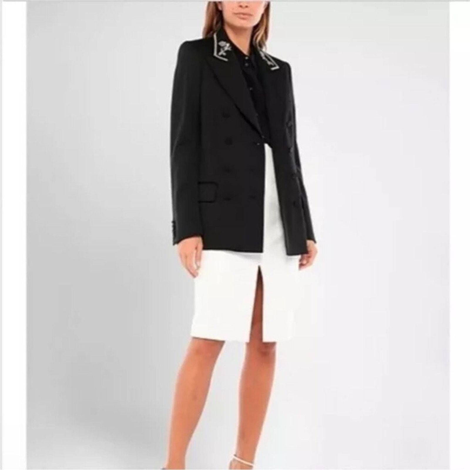 Burberry Burberry Black Double-Breasted Blazer size 2 Size XS / US 0-2 / IT 36-38 - 7 Thumbnail