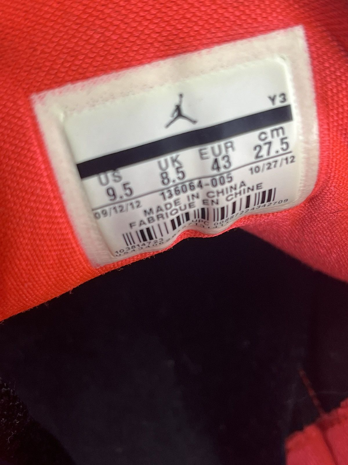 Jordan Brand 2013 Air Jordan Retro 3 Crimson Infrared Size US 9.5 / EU 42-43 - 14 Thumbnail