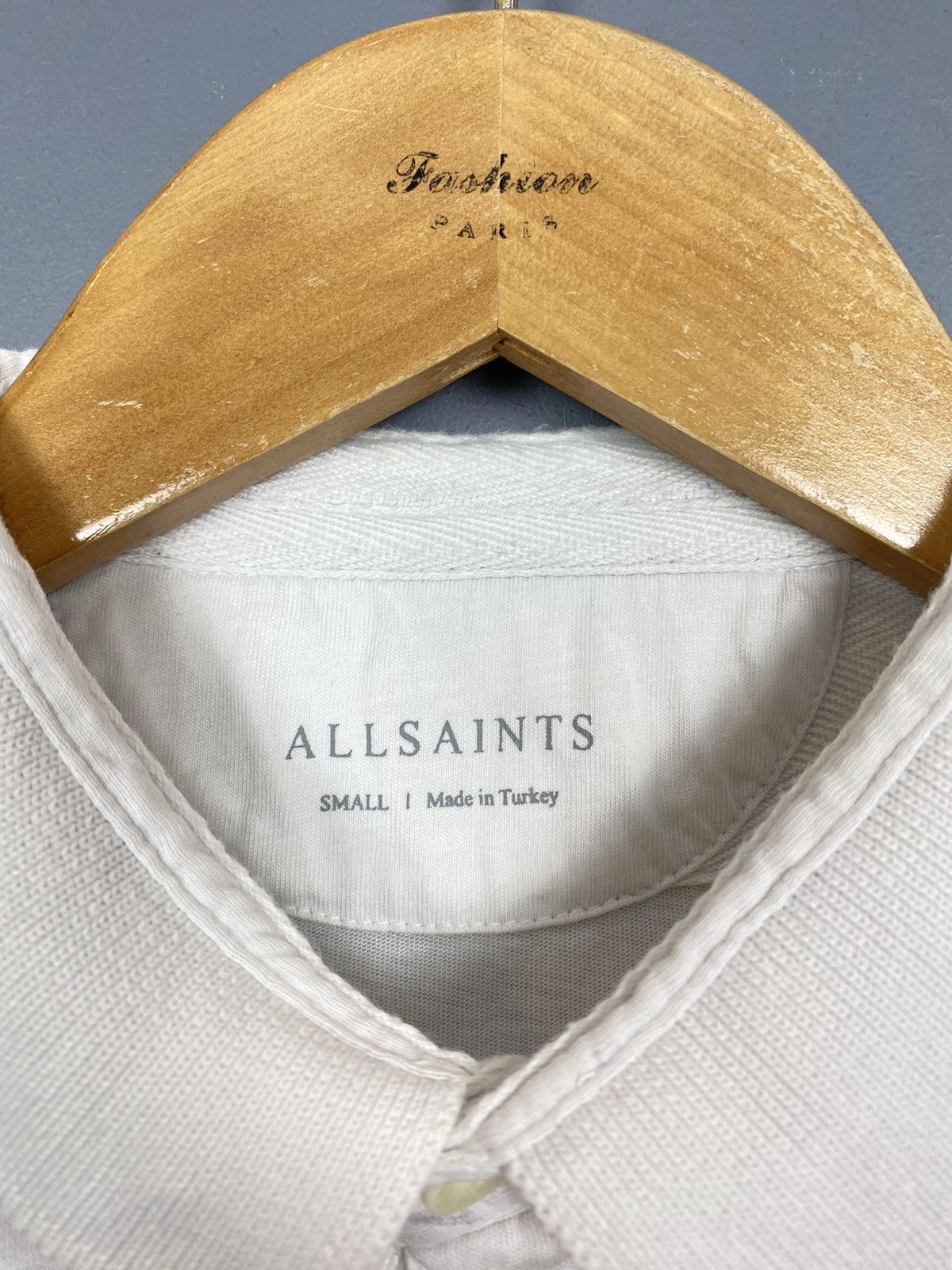 Allsaints Allsaints Bramford LS Polo Shirt Long Sleeve Size S White Size US S / EU 44-46 / 1 - 3 Thumbnail