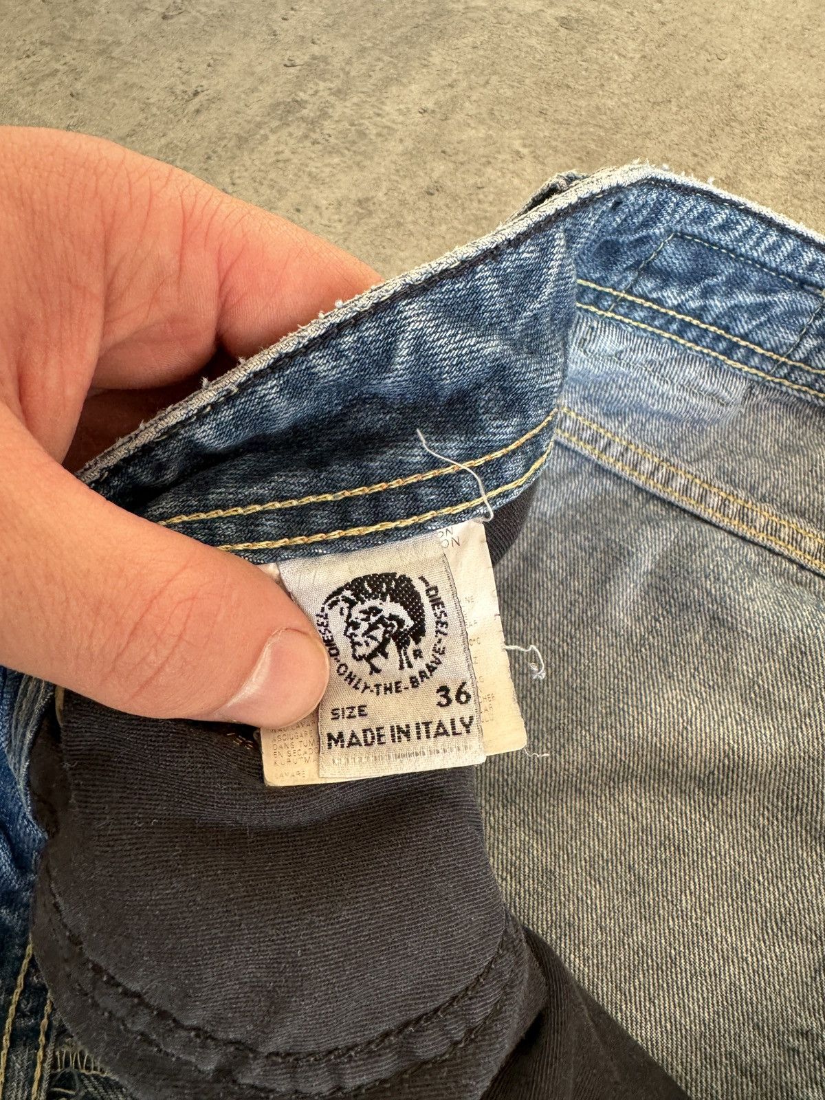 Diesel × Japanese Brand × Vintage Diesel Vintage Bootcut Baggy Jeans Denim Y2K Rap Skate blue Size US 36 / EU 52 - 9 Thumbnail
