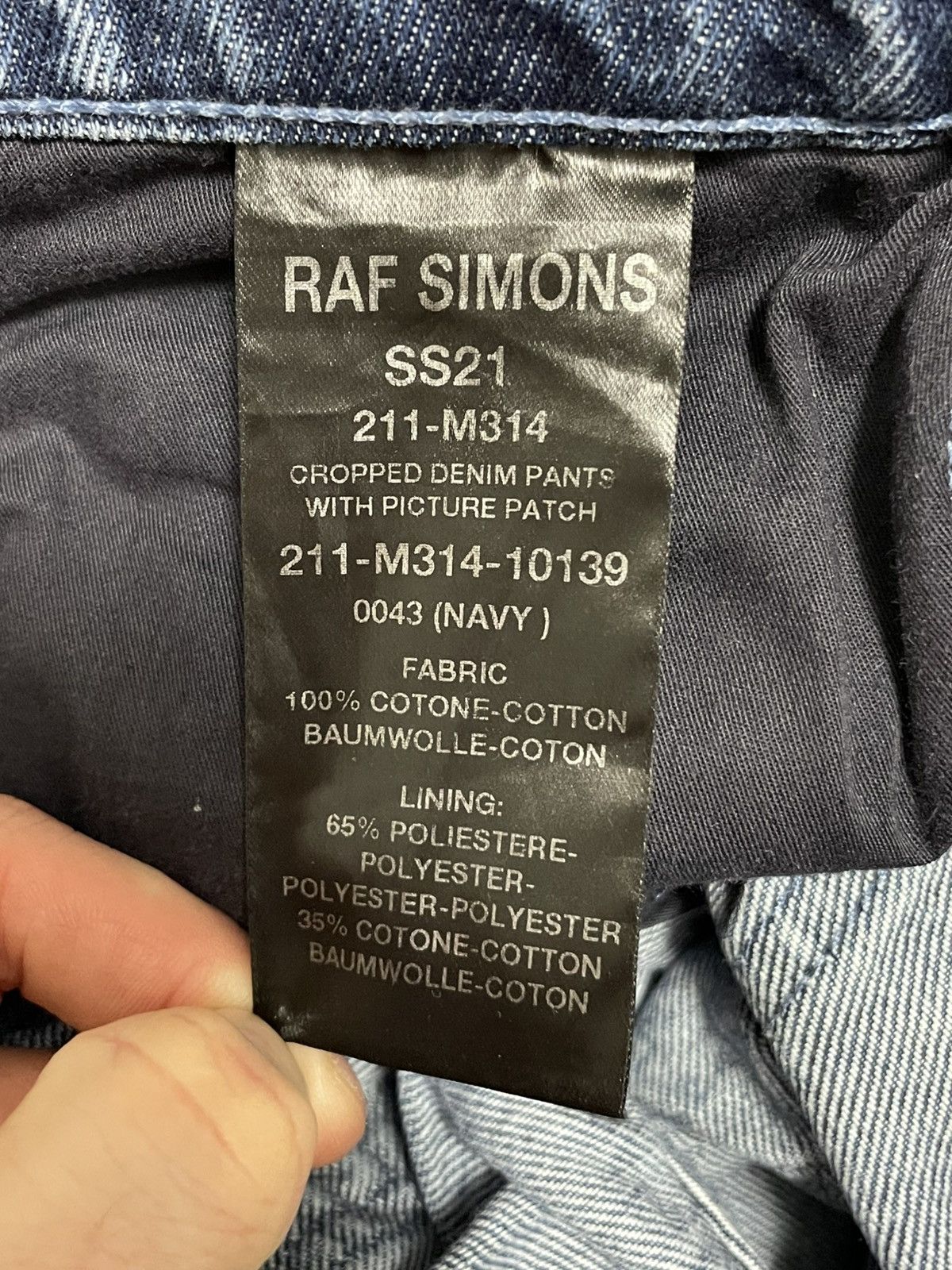 Raf Simons Raf Simons SS21 Community Blue Denim Jeans Size US 28 / EU 44 - 8 Thumbnail