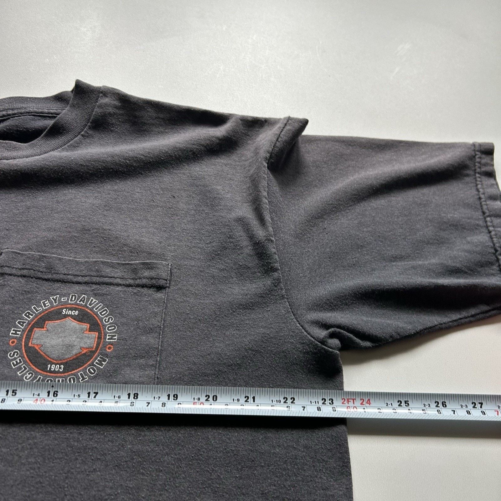 Harley Davidson Vintage Harley Davidson Pocket Shirt XL Y2K Motorcycle Faded Size US XL / EU 56 / 4 - 5 Thumbnail