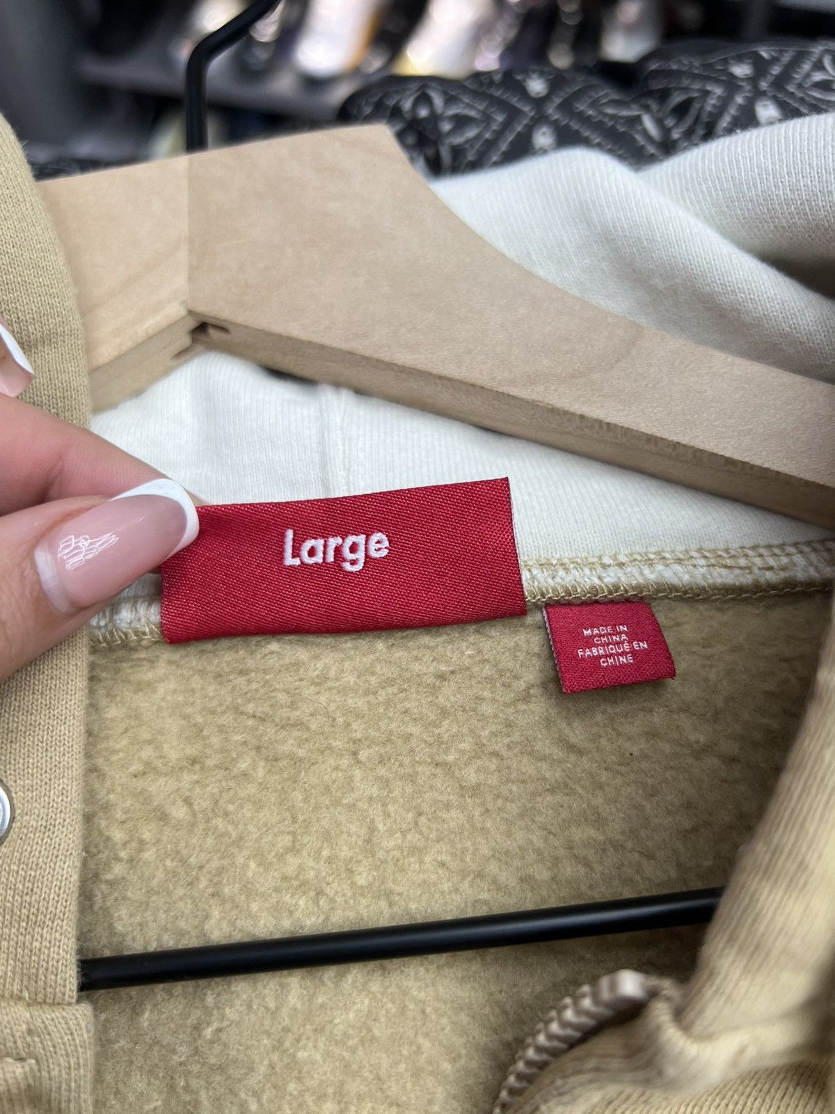 Supreme Supreme Piping Brown Hoodie Size US L / EU 52-54 / 3 - 9 Thumbnail