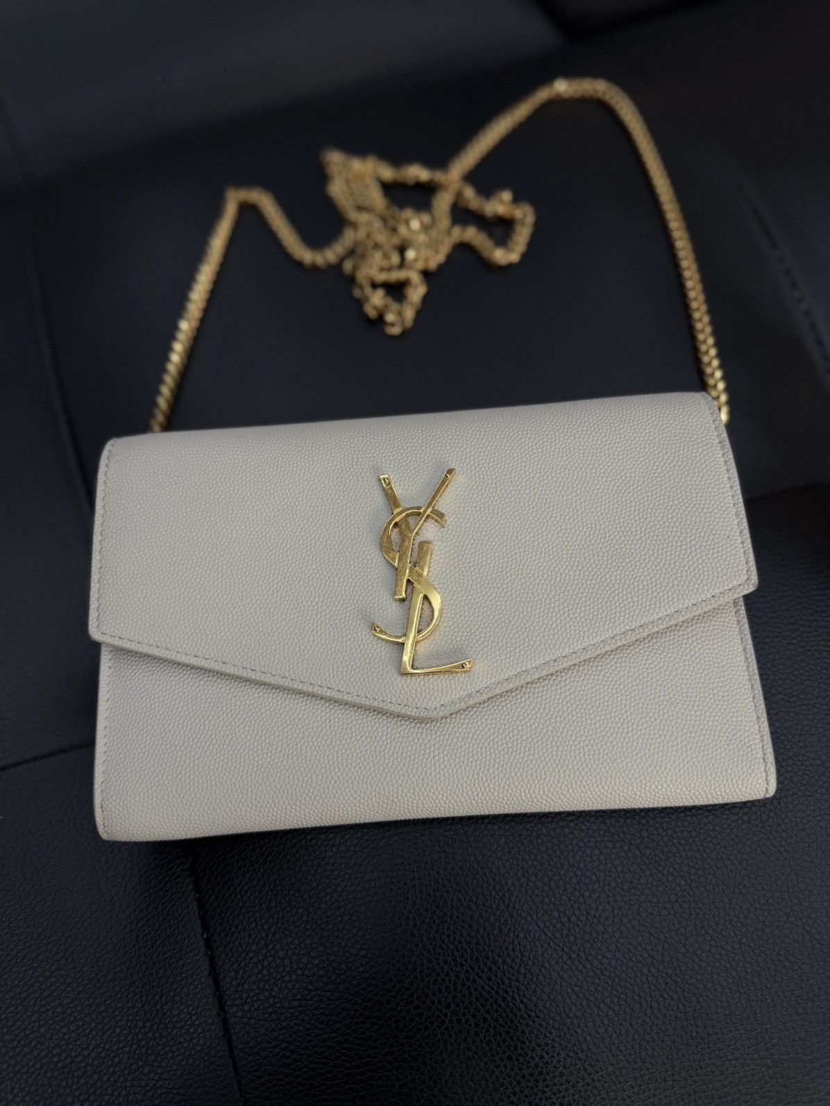 Saint Laurent Paris Saint Laurent Paris Uptown White Chain Bag Women Size ONE SIZE - 3 Thumbnail
