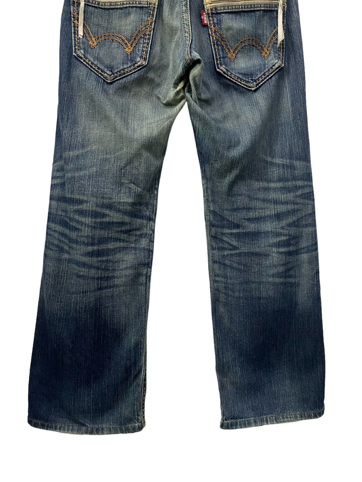 Edwin × Vintage Edwin Japan Exlusive Vintage Straight Cut Suedes trim Jeans Size US 32 / EU 48 - 10 Thumbnail