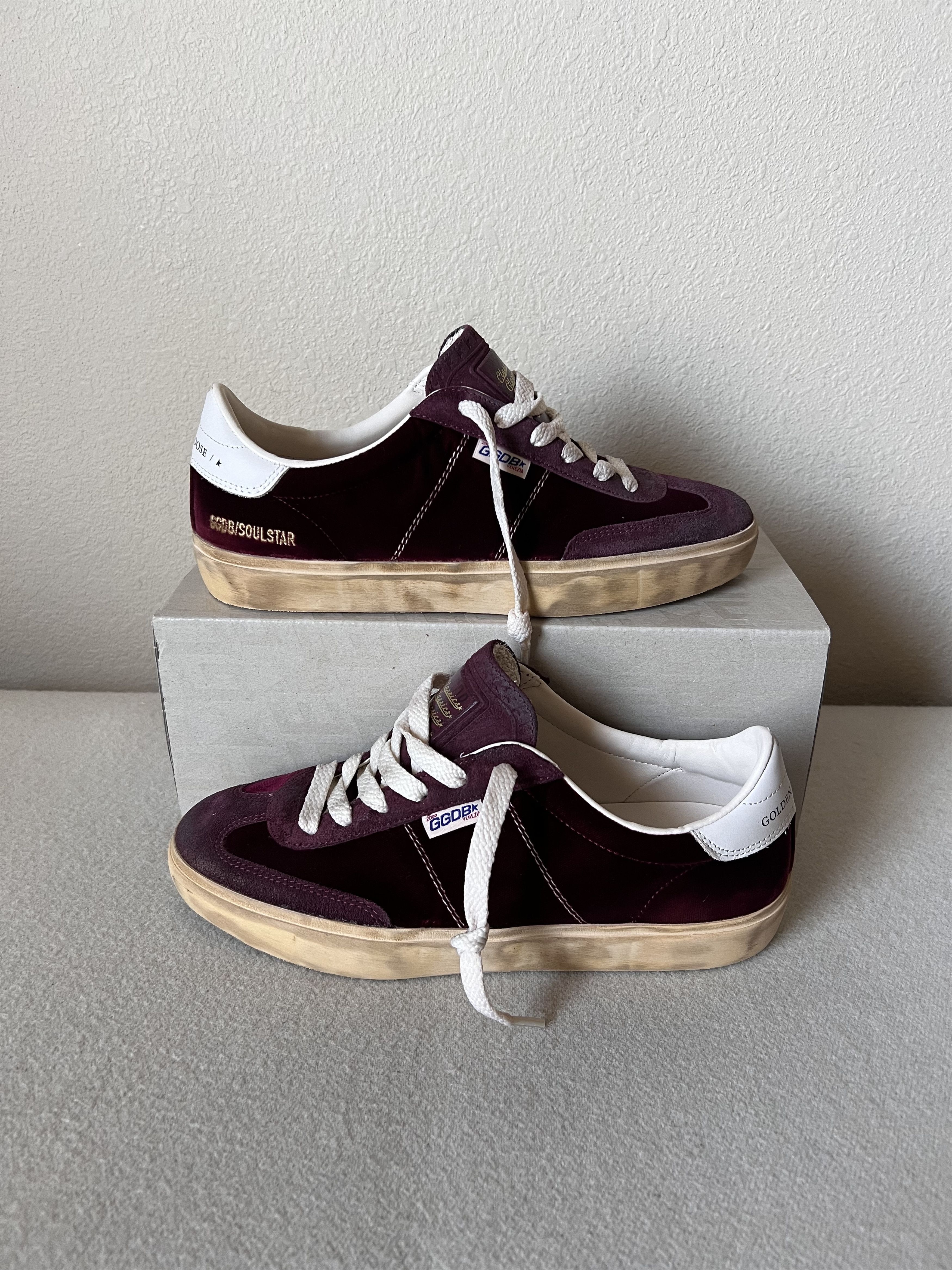 Golden Goose Golden Goose Velvet Soul Star Sneakers in Bordeaux Size US 9 / IT 39 - 2 Thumbnail