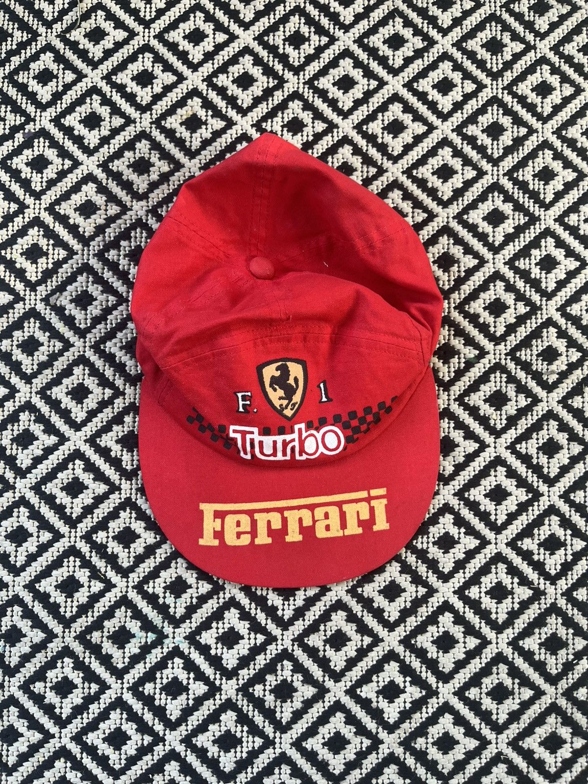 Vintage Vintage Bootleg Ferrari Hat Size ONE SIZE - 1 Thumbnail