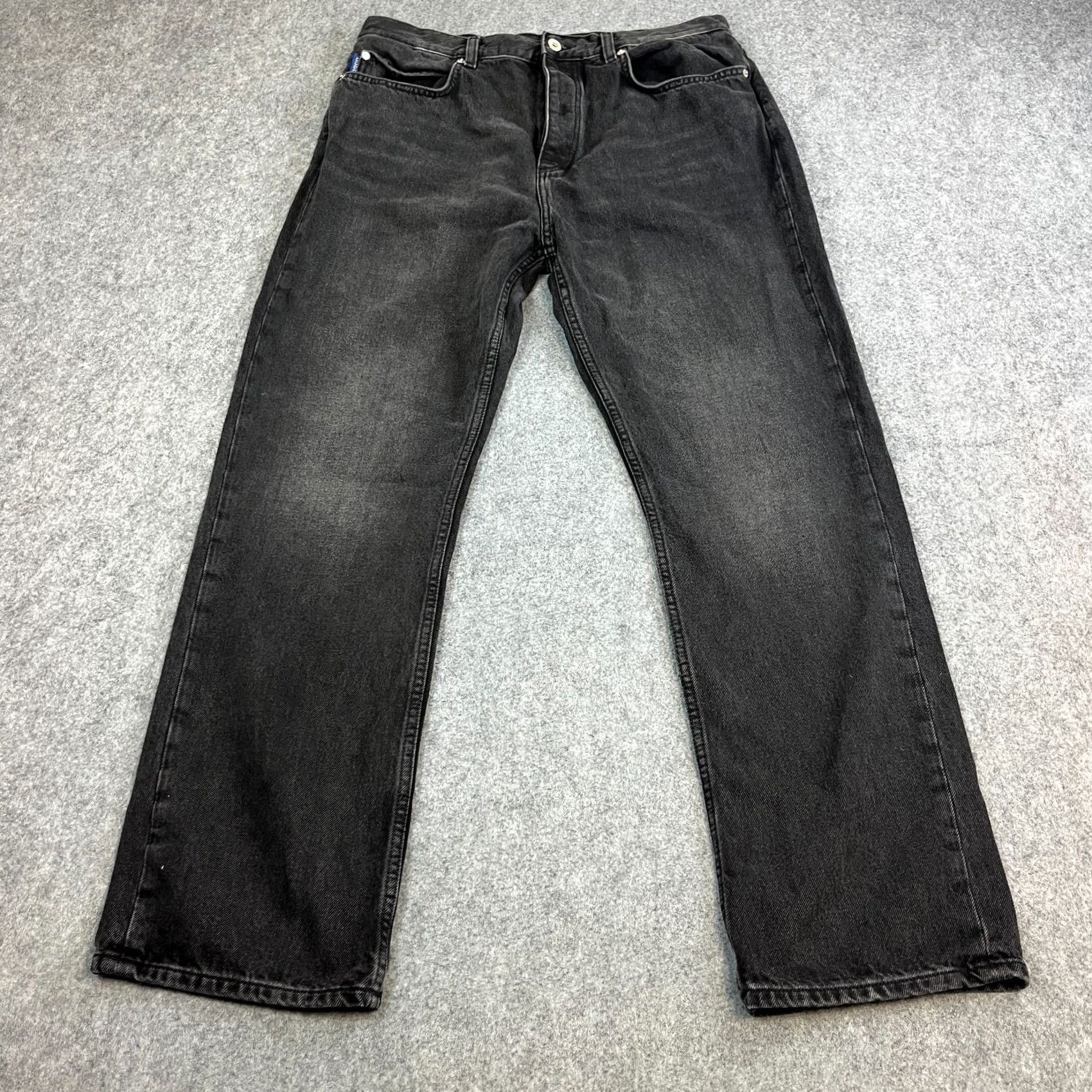 Hugo Boss HUGO BOSS Jeans Straight 32 32 Dark Grey Cotton Denim Relaxed Men Regular Size 32 Jeans Size US 32 / EU 48 - 2 Thumbnail