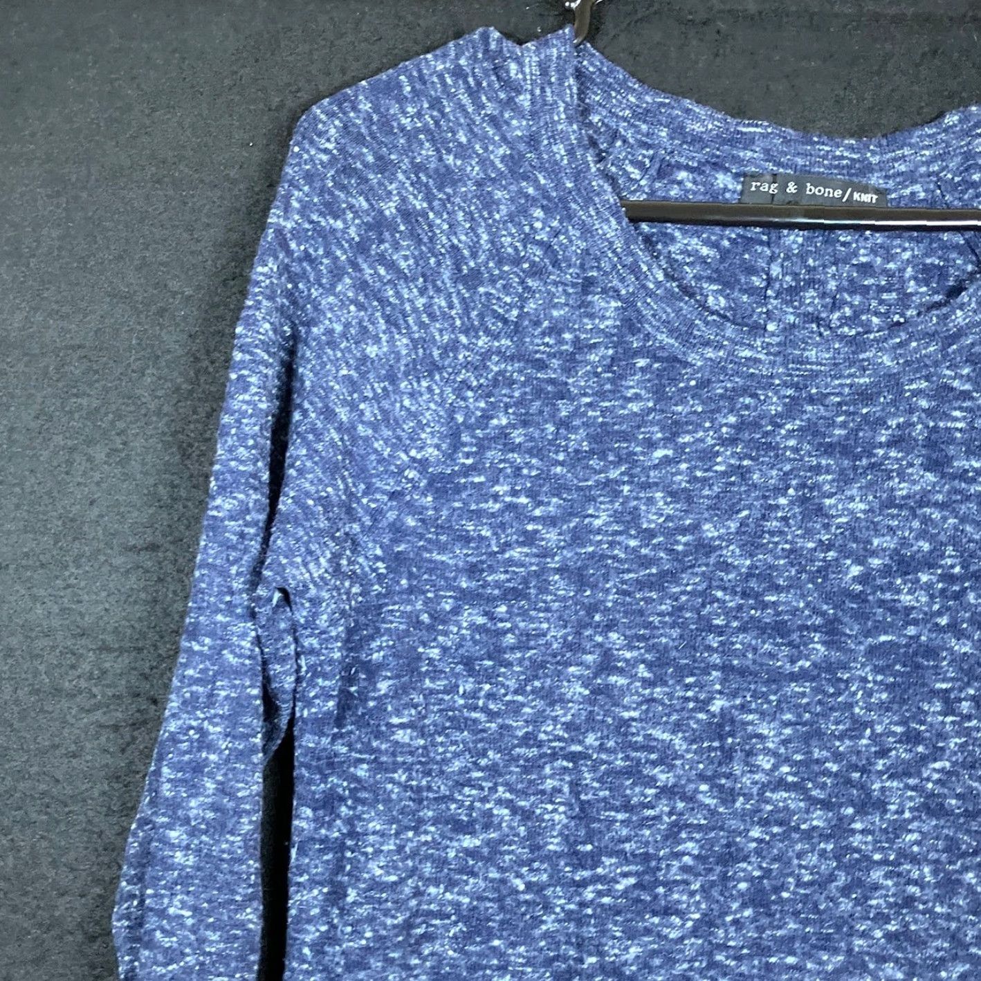 Rag & Bone Rag & Bone Womens Sweater Dress Dark Navy Knit Long Sleeve Wool Blend Stretch XS Dress Sweater Knit Long Sleeve Wool Blend XS Womens Size XS / US 0-2 / IT 36-38 - 4 Thumbnail