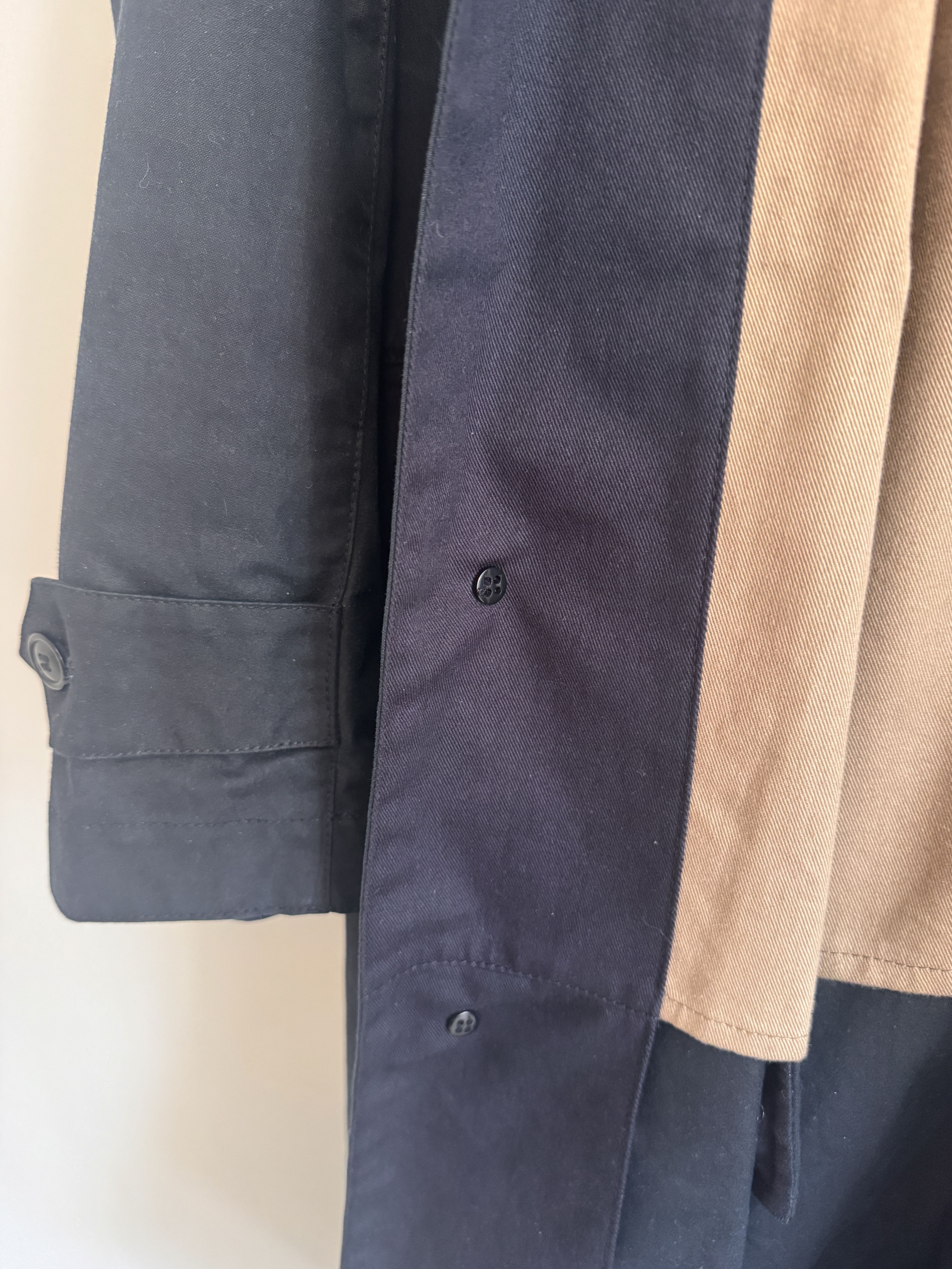 Waxed Cotton Rain Coat in Blue, Men's (Size S) — image 3 of 6