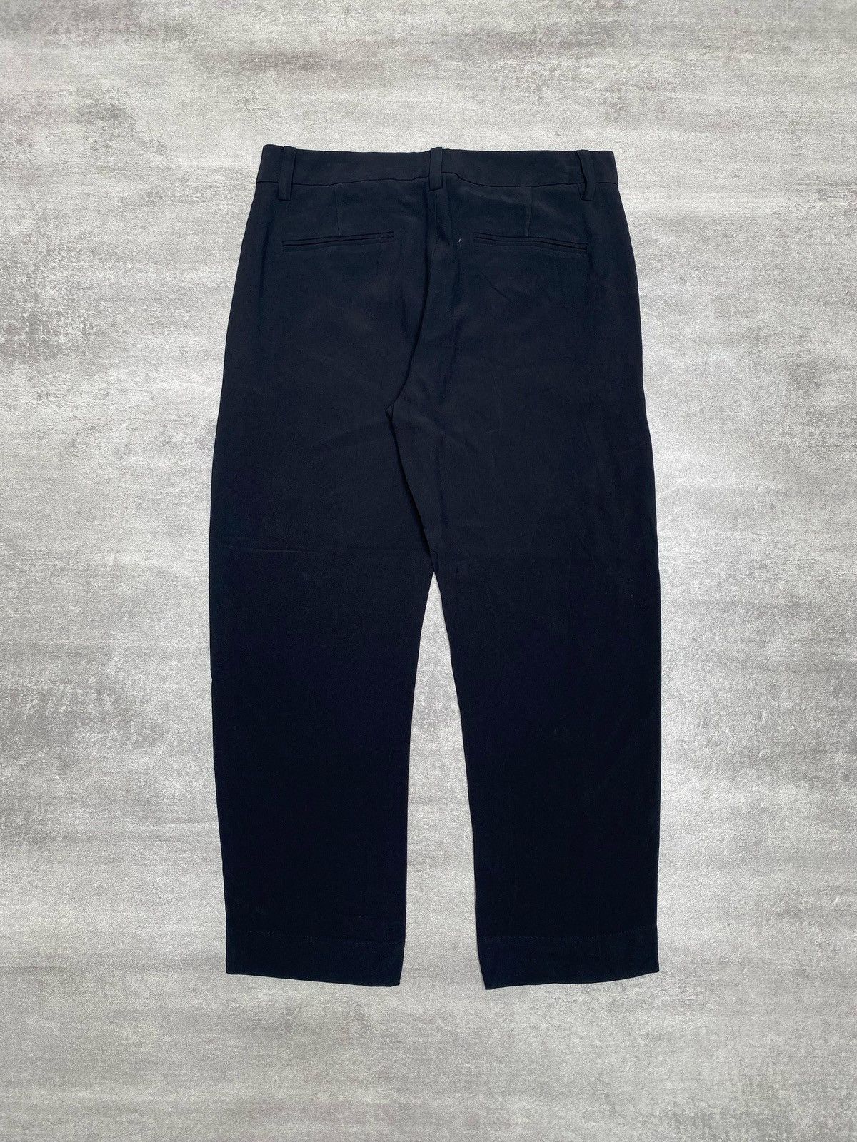 Helmut Lang Rayon Black Straight Leg Pants Size 31" - 1 Thumbnail