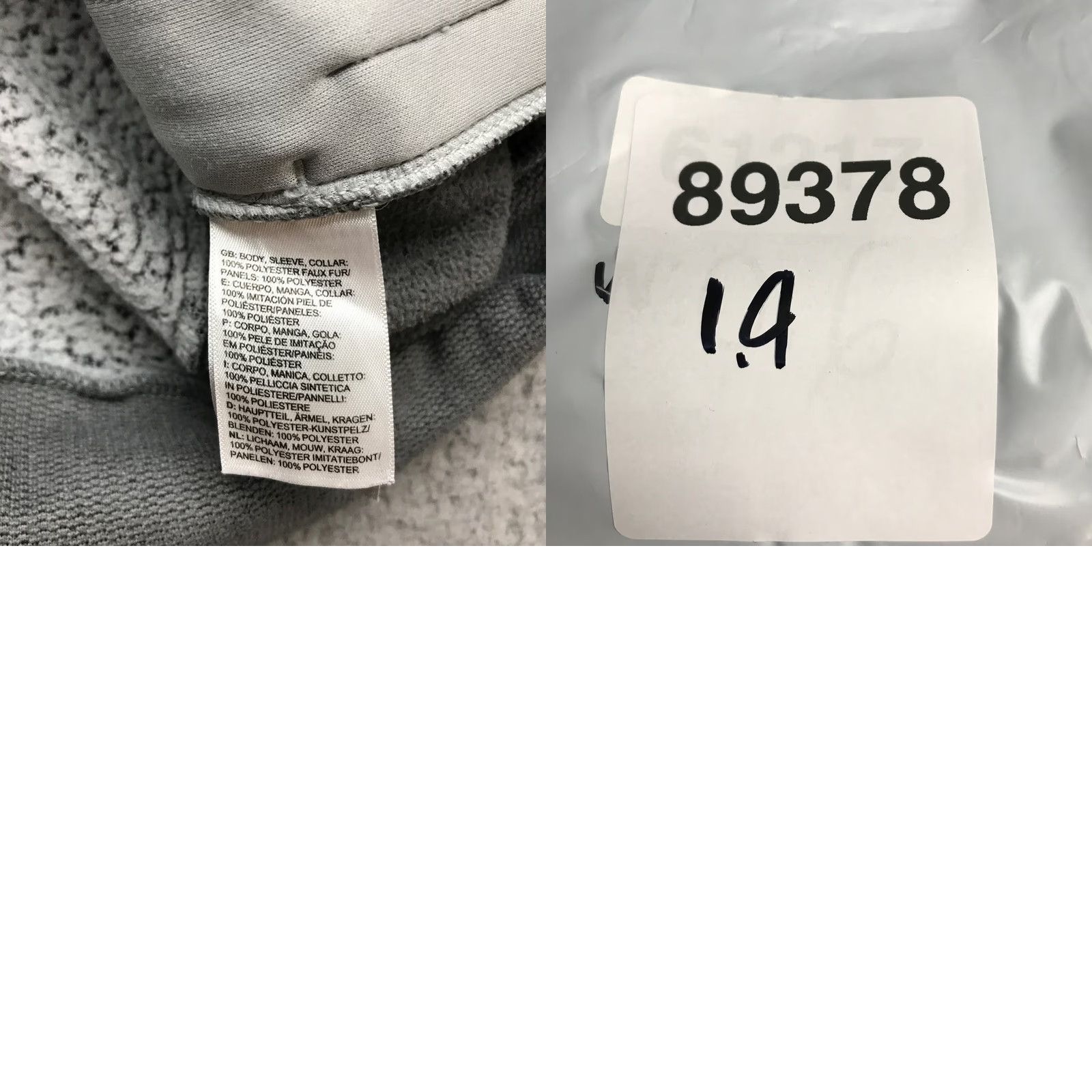 The North Face The North Face Furry Fleece Sherpa Jacket Womens M Gray Full Zip Mock Neck Jacket Size M / US 6-8 / IT 42-44 - 8 Thumbnail
