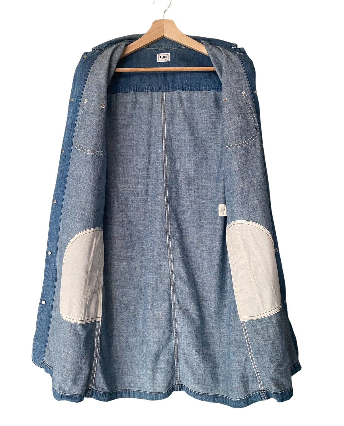 Lee LEE Union Made Sanforized Button denim Maxi Dress Size L / US 10 / IT 46 - 9 Thumbnail