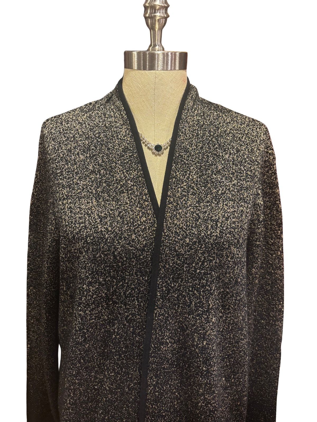 Other Women’s black & gold Cardigan.wt2102 Size XXL / US 16-18 / IT 52-54 - 2 Thumbnail