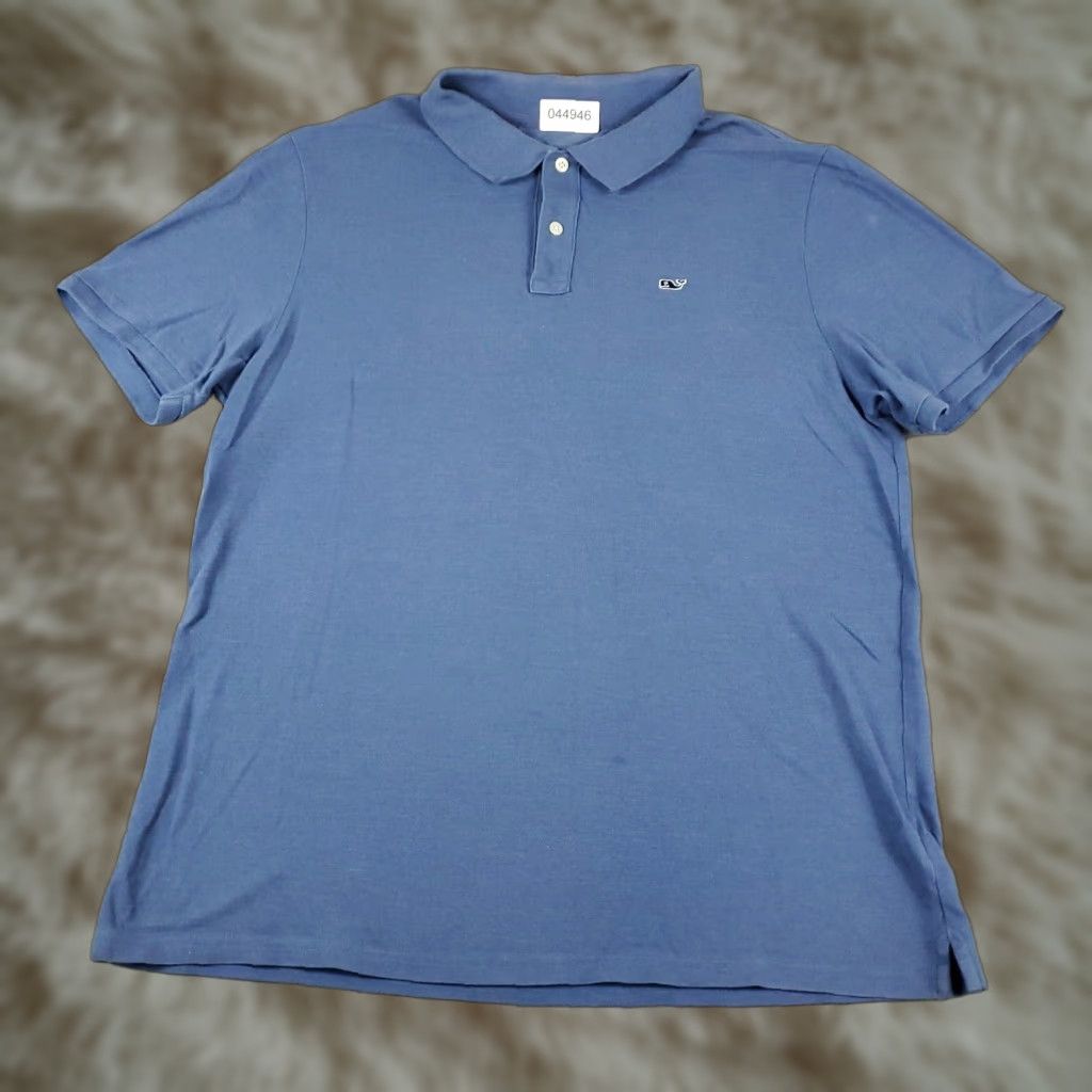 Vineyard Vines VINTAGE Vineyard Vines Polo Shirt Mens Large Blue Whale Casual Short Sleeve Adult L Navy Blue Polo Mens Size US L / EU 52-54 / 3 - 1 Thumbnail