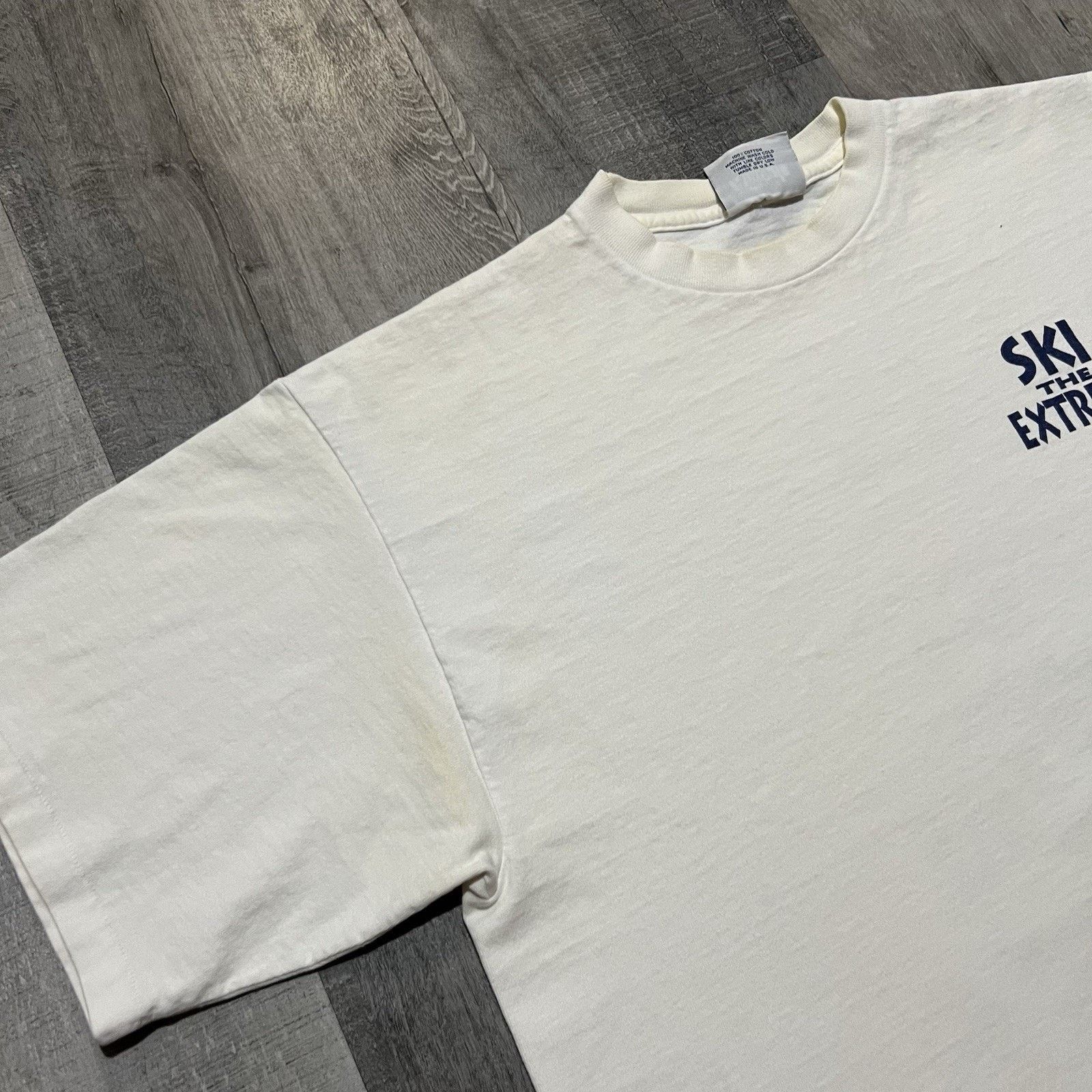 Vintage VTG Ski The Extreme 90s Heli-Skiing Mountain Snowboard Shirt Size US L / EU 52-54 / 3 - 4 Thumbnail