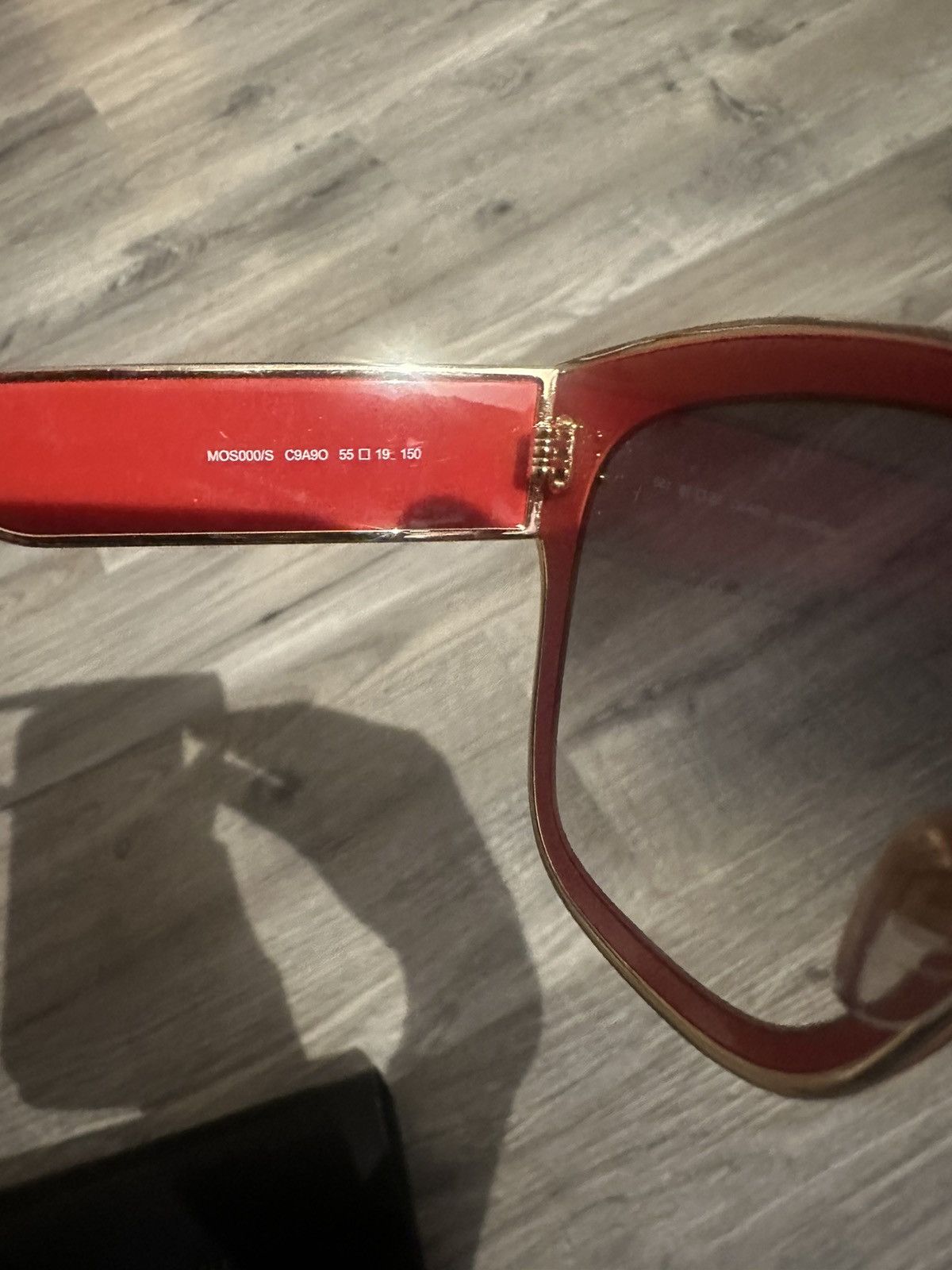 Moschino Moschino Red Sunglasses Size ONE SIZE - 6 Thumbnail