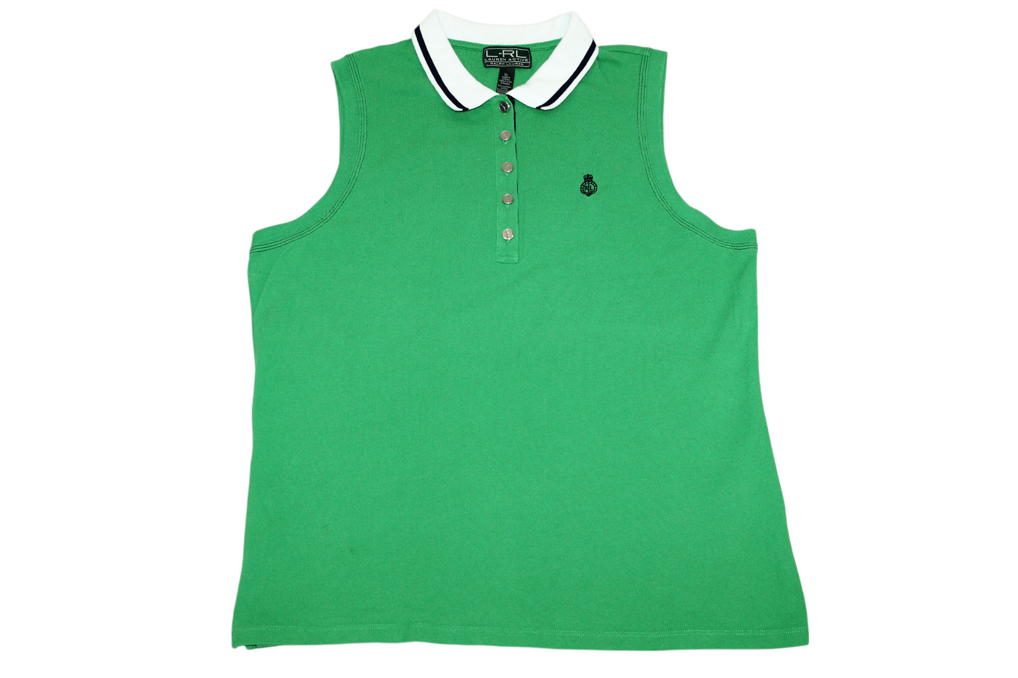 Lauren Ralph Lauren Lauren R.L. Active Nautical Rafting sleeveless polo shirt Size XL / US 12-14 / IT 48-50 - 4 Thumbnail
