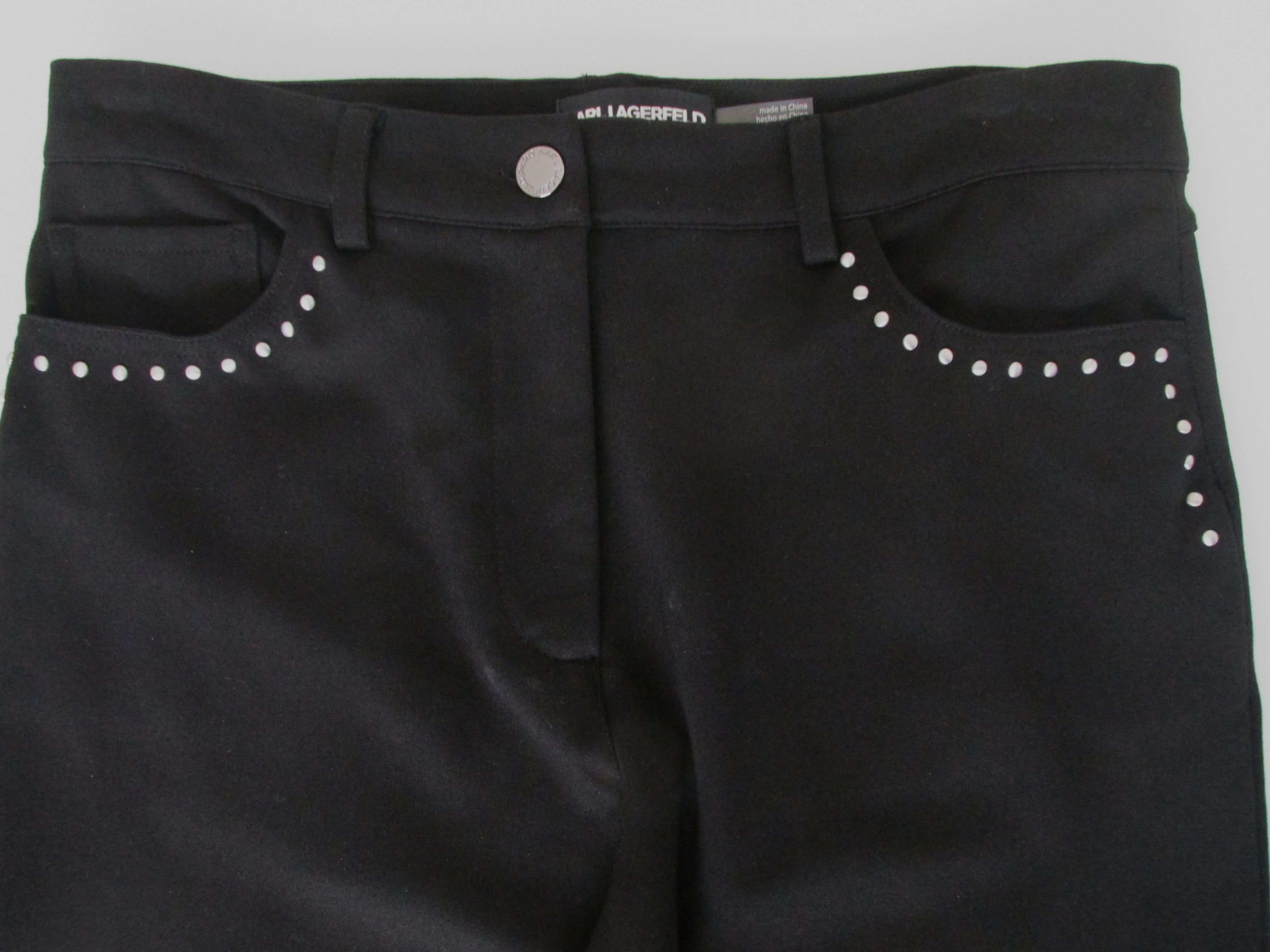 Karl Lagerfeld Karl Lagerfeld (NWT) Women's Studded Leggings Size 8 Size 30" / US 8 / IT 44 - 3 Thumbnail