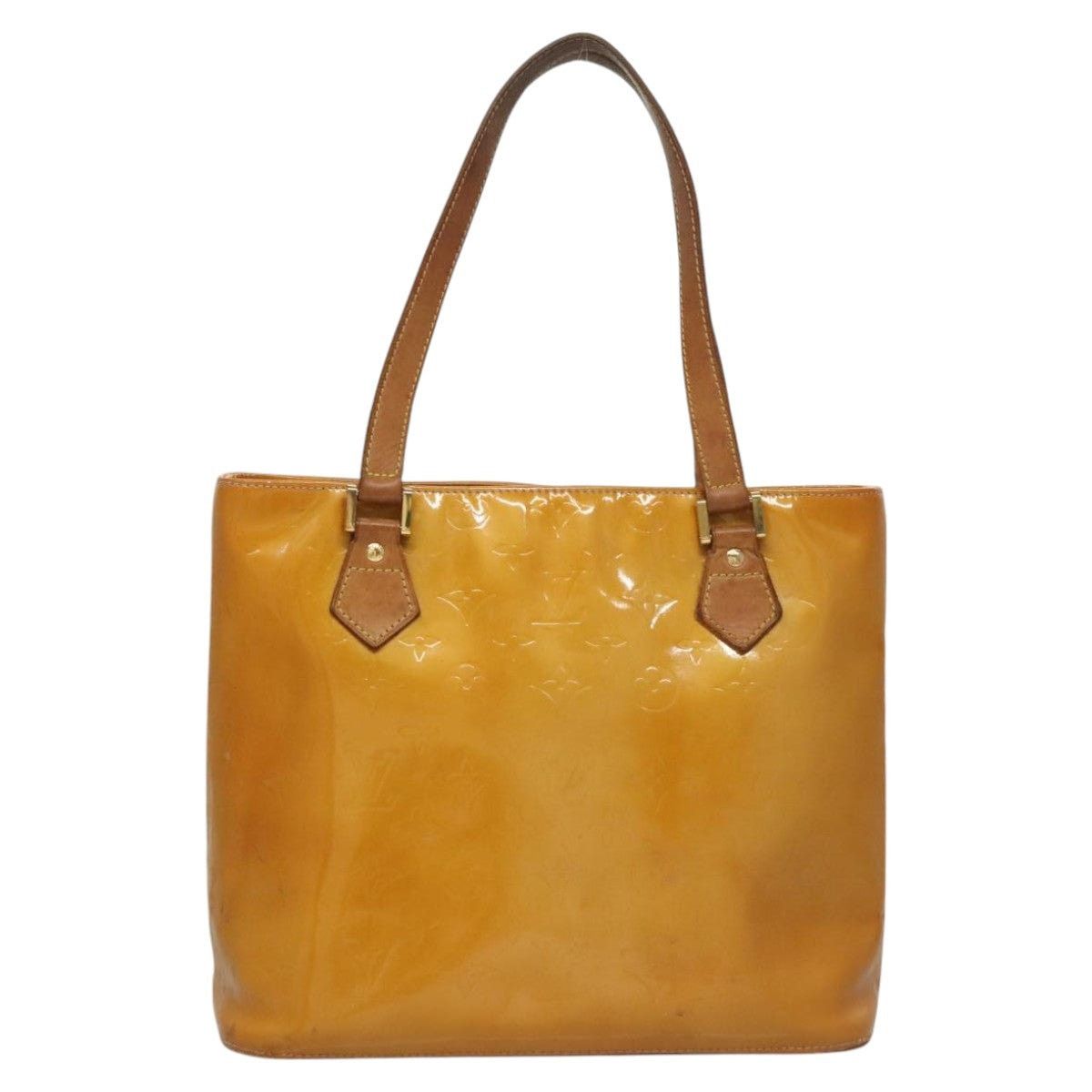 Louis Vuitton LOUIS VUITTON Monogram Vernis Houston Hand Bag Jaune M91121 Size ONE SIZE - 2 Thumbnail